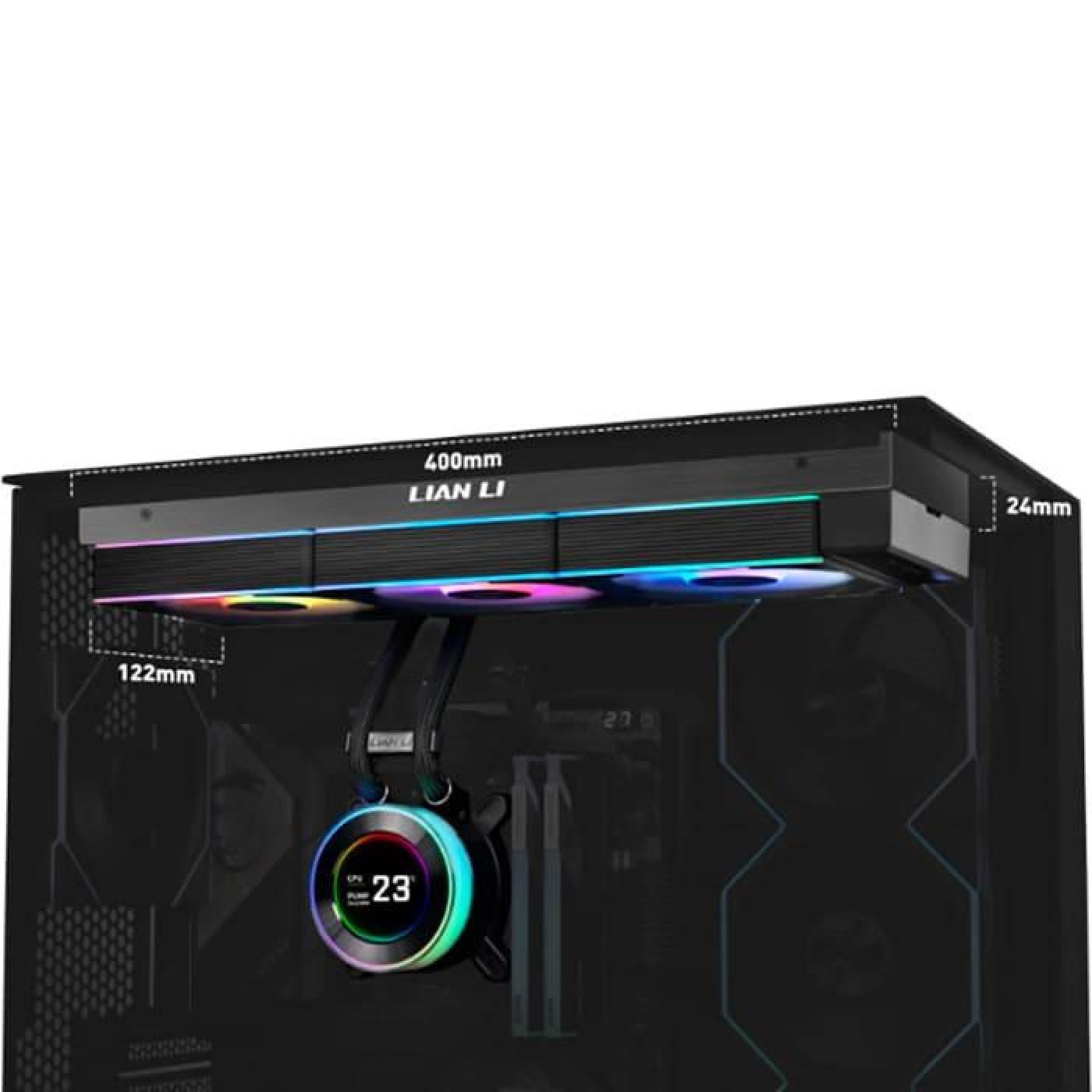 СВО Lian Li HydroShift II LCD-C 360TL Black (G89.GHS2LCD36TB.00)
