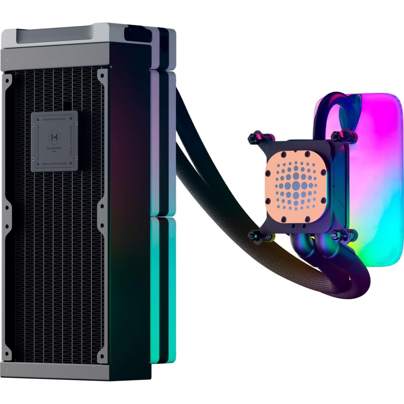 СВО Hyte THICC Q60 RGB 5ъъ LCD FAN-HYTE-Q60-BW Black/White (FAN-HYTE-Q60-BW)