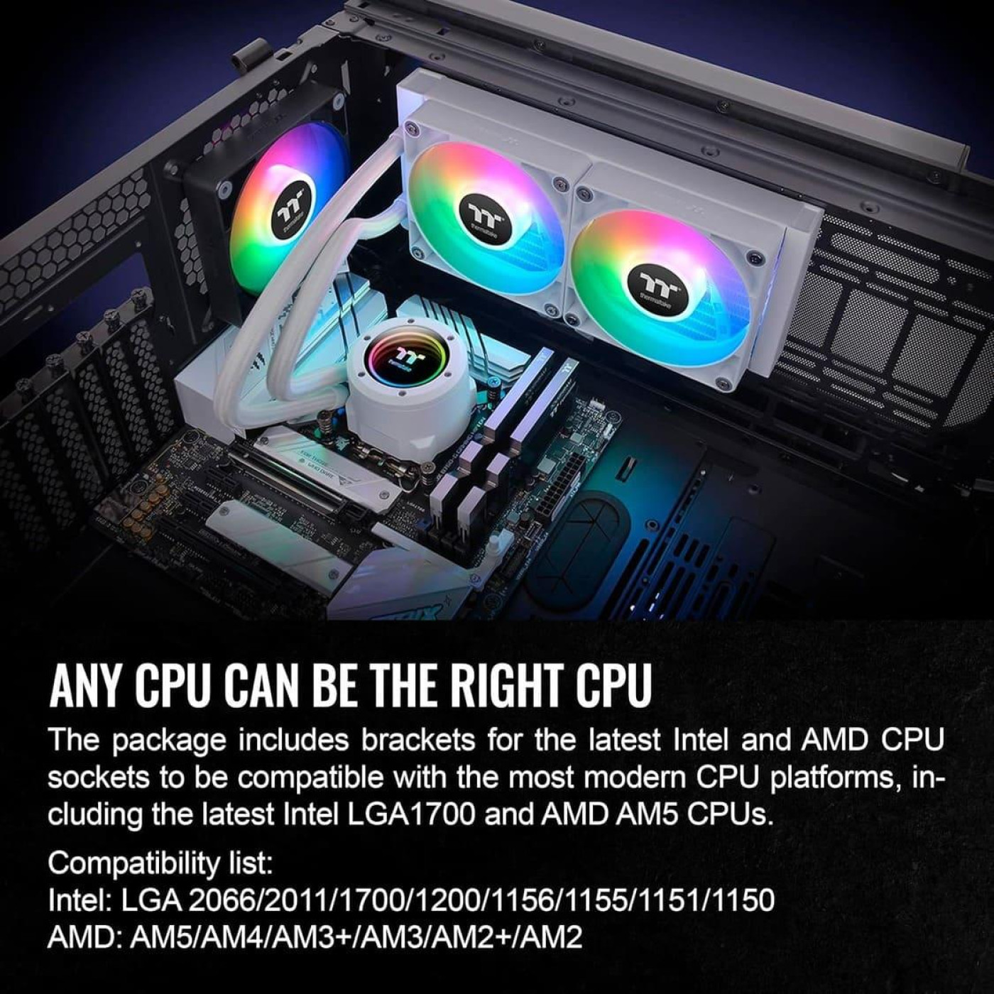СВО Thermaltake TH240 V2 ARGB Sync Snow Edition (CL-W364-PL12SW-A)
