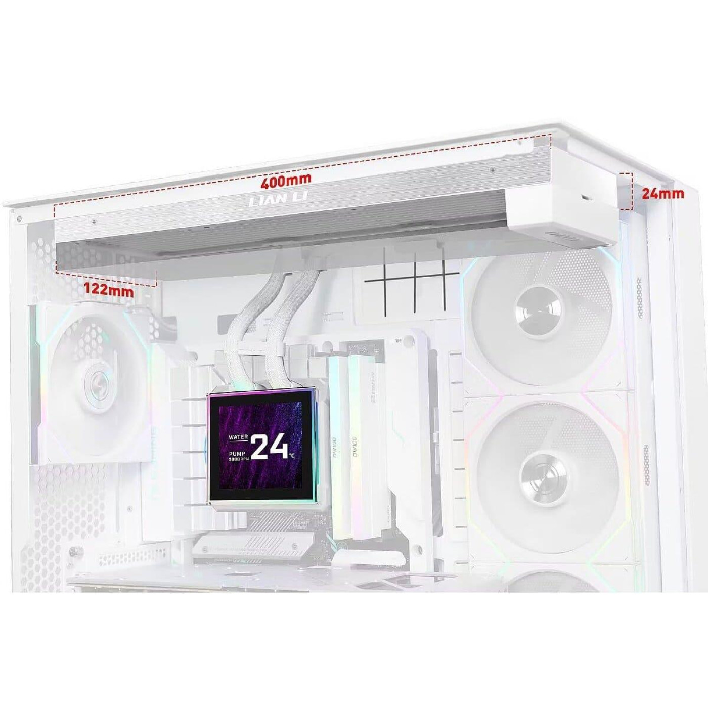 СВО Lian Li HydroShift II LCD-S 360N FANLESS White (G89.GHS2LCDS36NW.00)