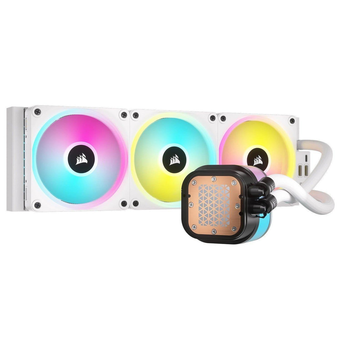 СВО Corsair iCUE Link H150i LCD RGB Liquid CPU Cooler White (CW-9061010-WW)