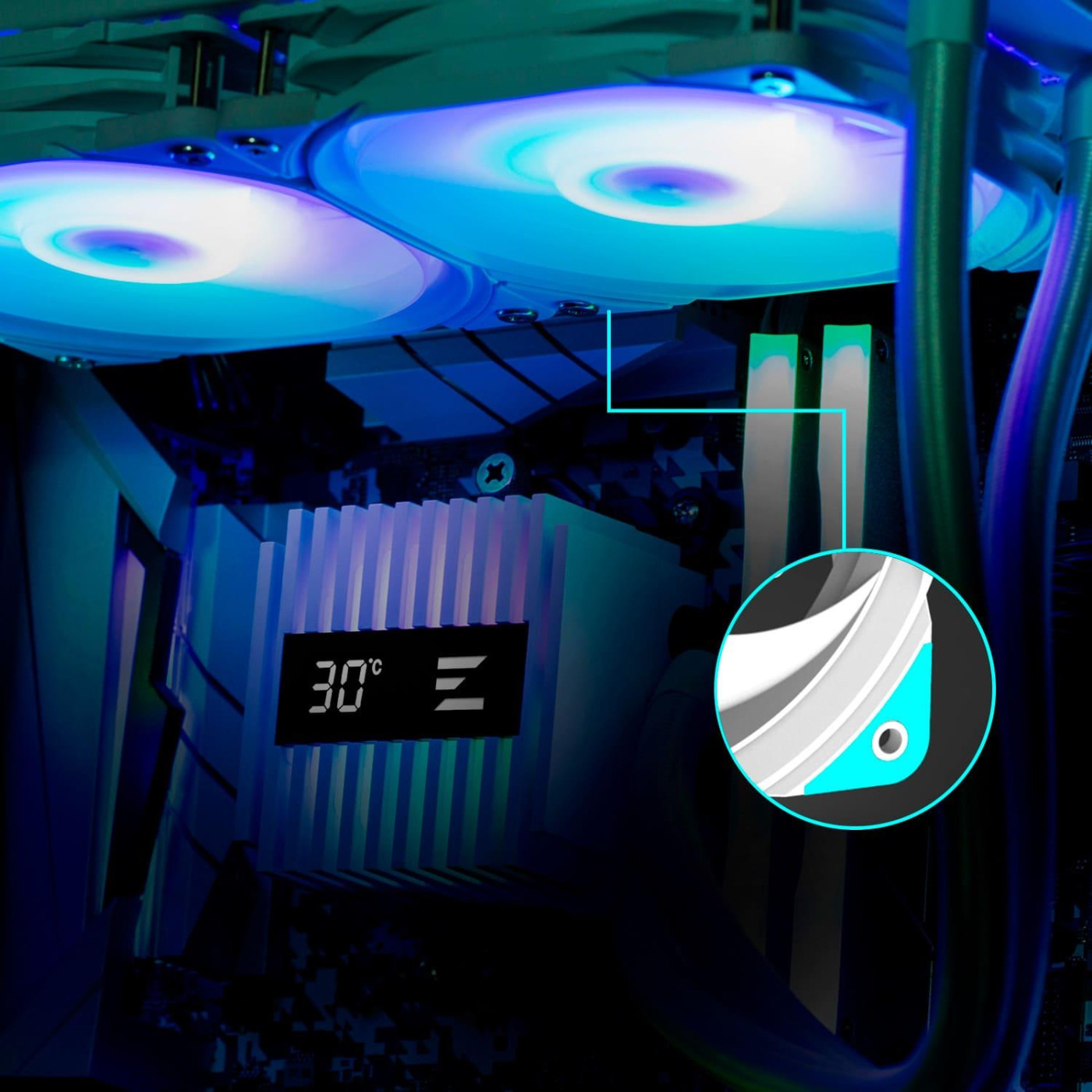 СВО Zalman ALPHA 24 White (ALPHA2A24WHITE)