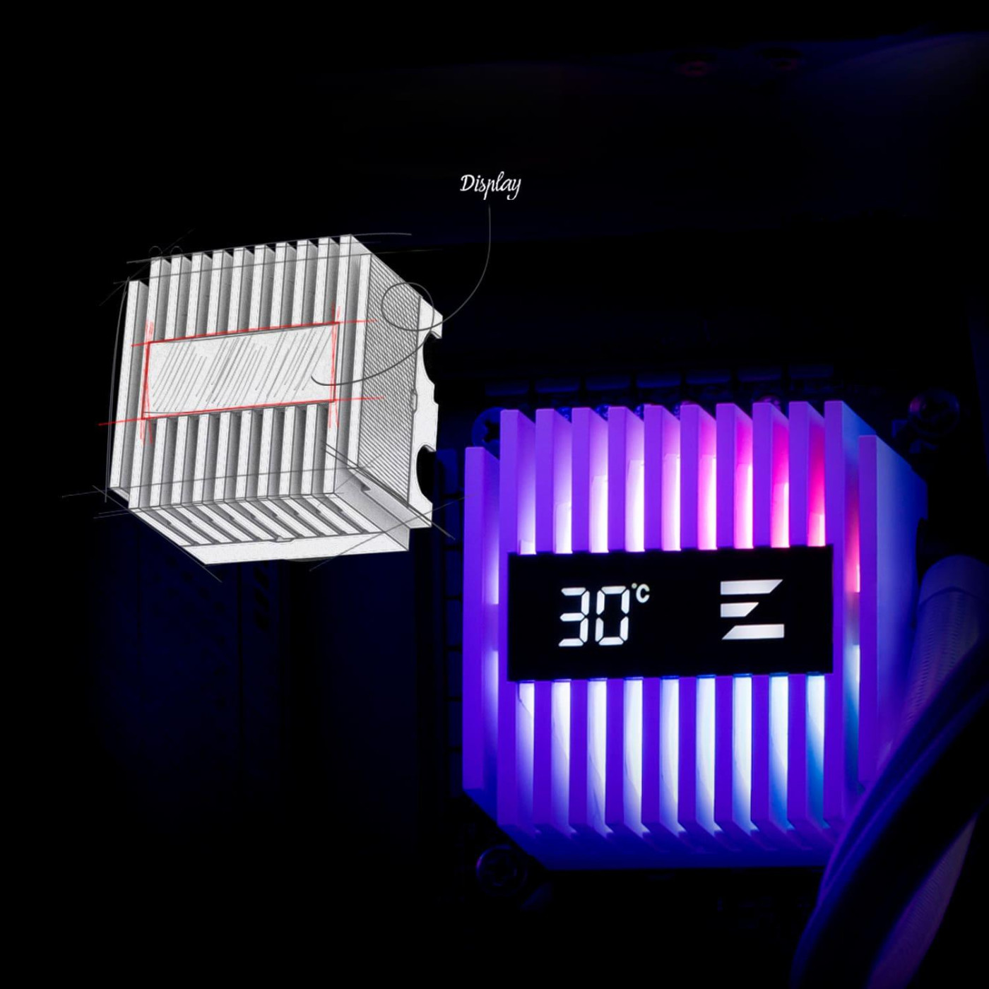 СВО Zalman ALPHA 24 White (ALPHA2A24WHITE)