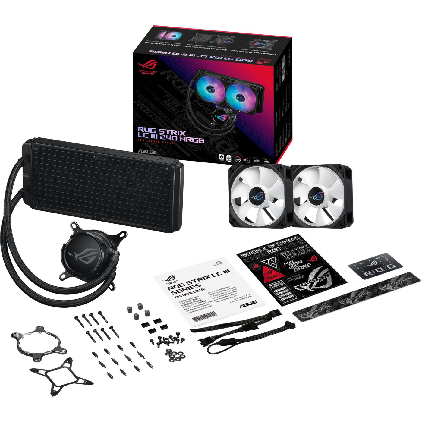 СВО ASUS ROG Strix LC III 240 ARGB Black (90RC00S1-M0UAY0)