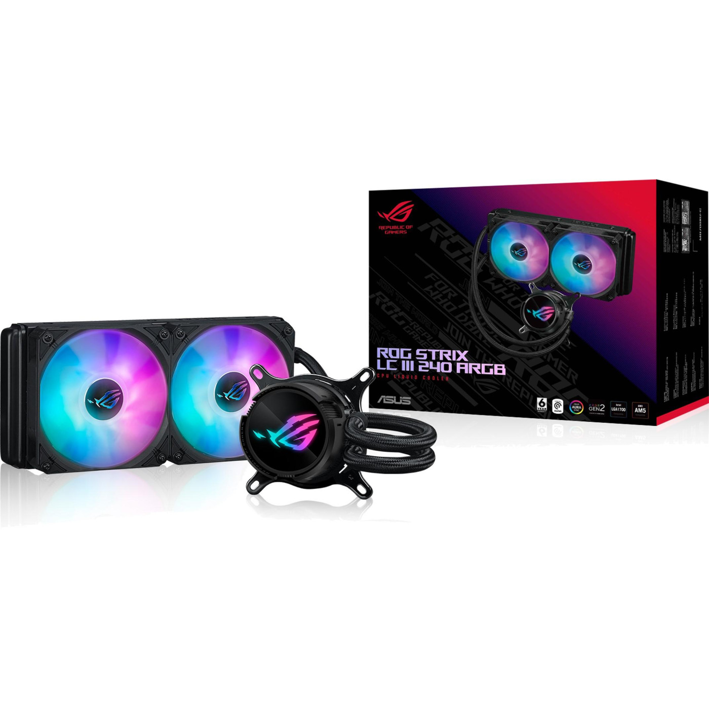 СВО ASUS ROG Strix LC III 240 ARGB Black (90RC00S1-M0UAY0)
