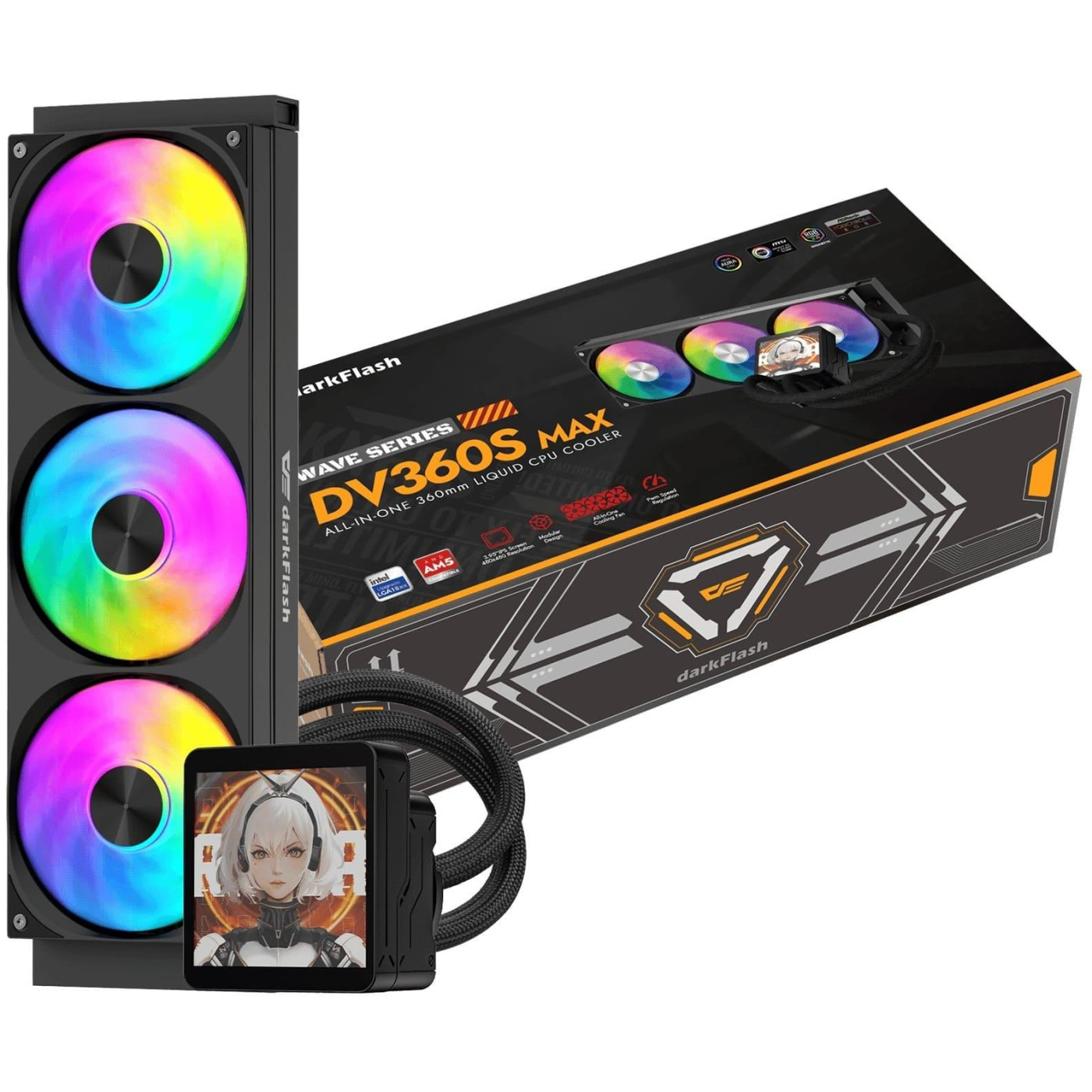 СВО Darkflash DARK FLASH DV360S MAX Black (DV360S MAX BLACK)