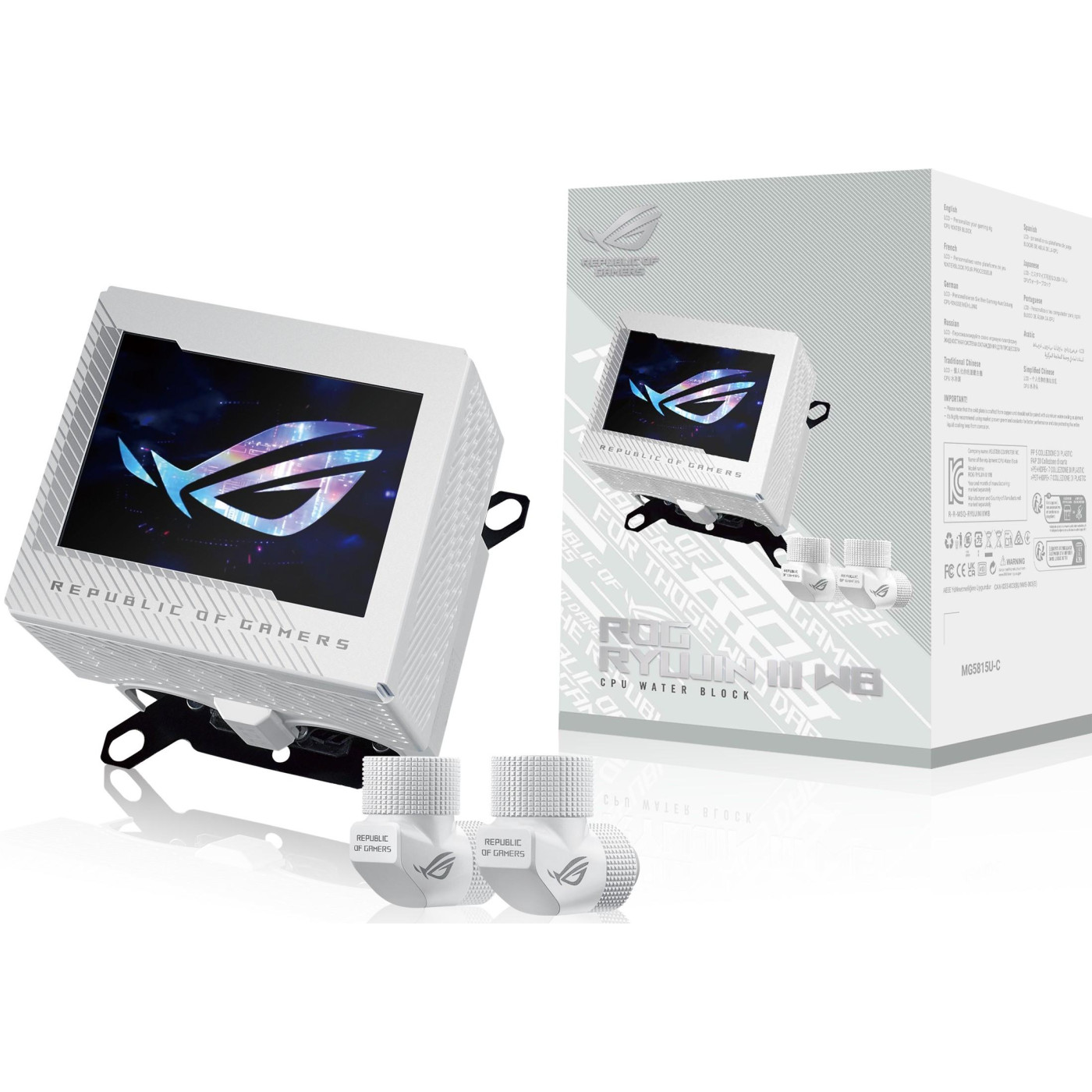 СВО ASUS ROG RYUJIN III WB LCD CPU-Wasserblock (90RC00V0-M0UAY0)