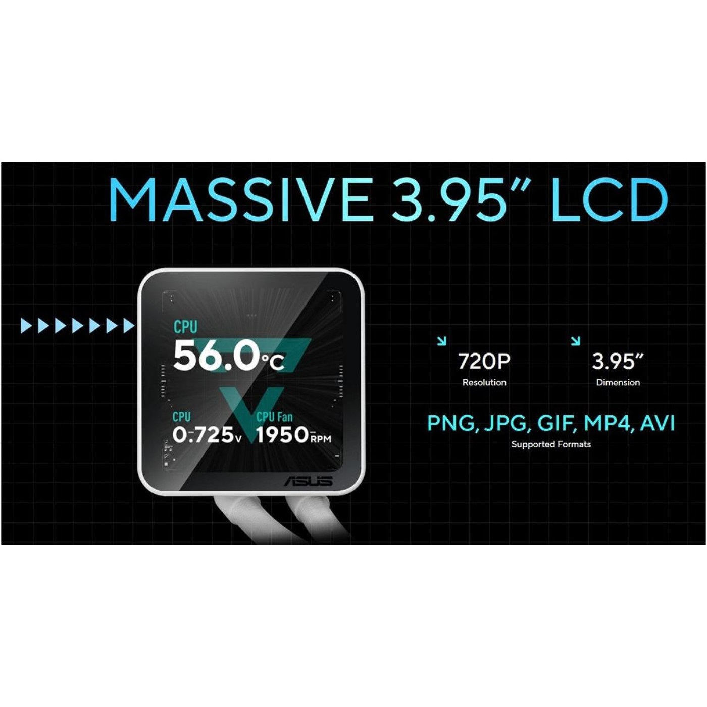 СВО ASUS Prime LC II 360 ARGB LCD White (90RC01Q2-B0EAY0)