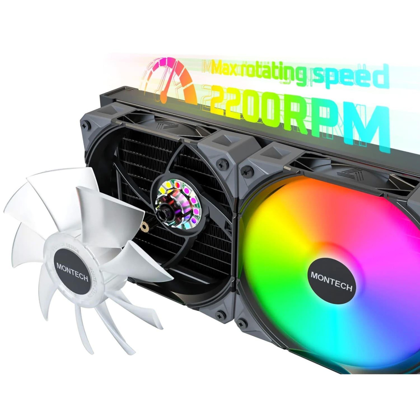 СВО MONTECH HyperFlow Digital 360 Black (HYPERFLOW DIGITAL 360 (B))