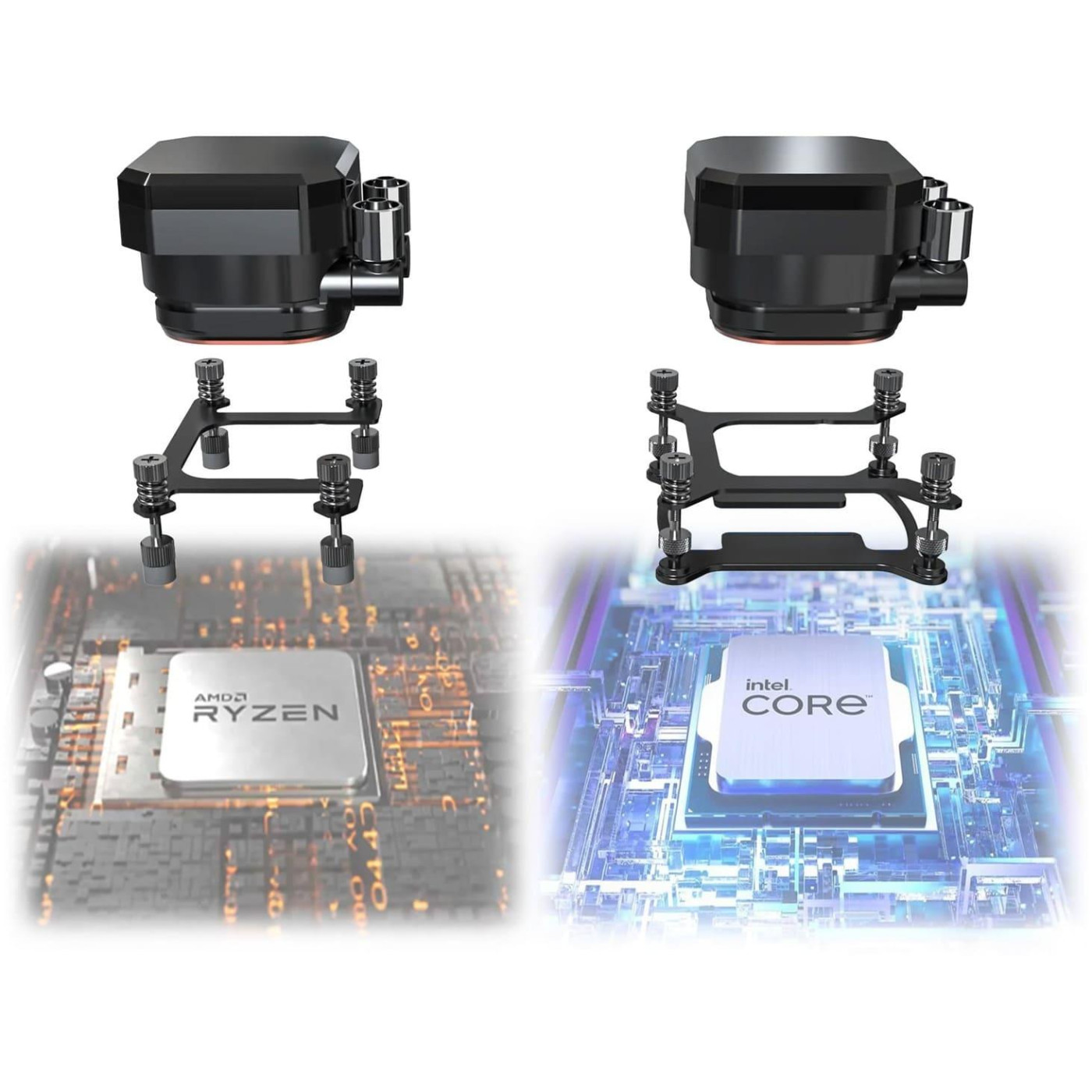СВО MONTECH HyperFlow Digital 360 Black (HYPERFLOW DIGITAL 360 (B))