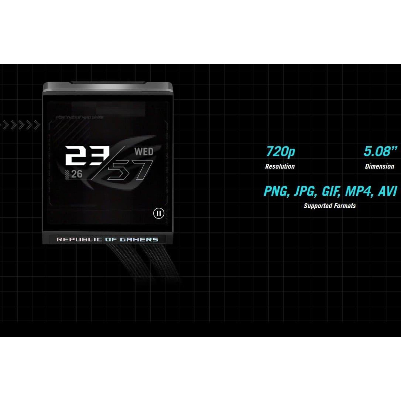 СВО ASUS ROG Strix LC IV 360 ARGB LCD Black (90RC01M1-B0EAY0)