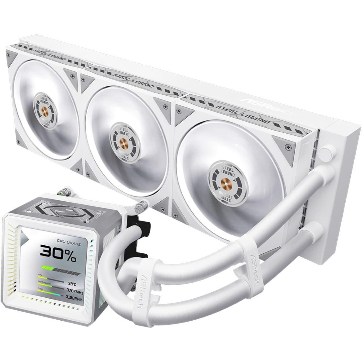 СВО ASRock Steel Legend 360 LCD White (Steel Legend 360 LCD)