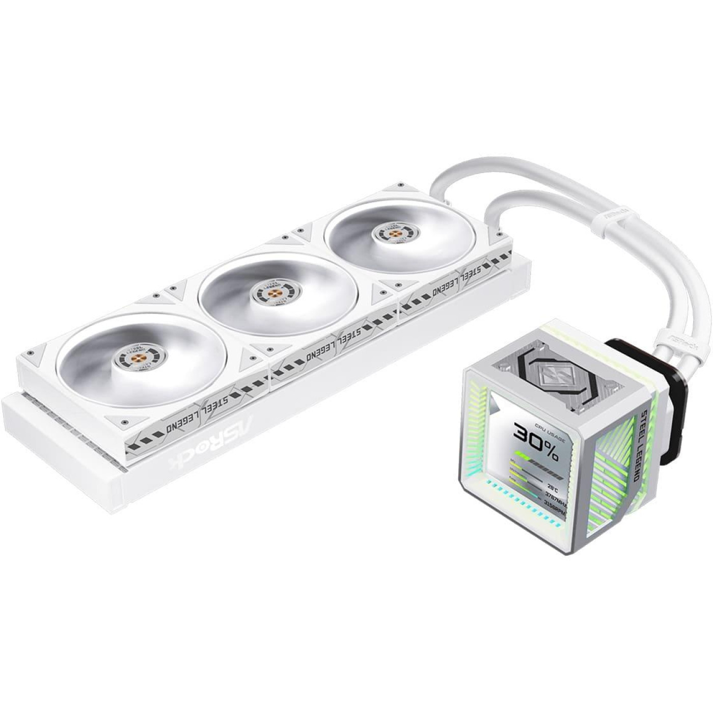 СВО ASRock Steel Legend 360 LCD White (Steel Legend 360 LCD)