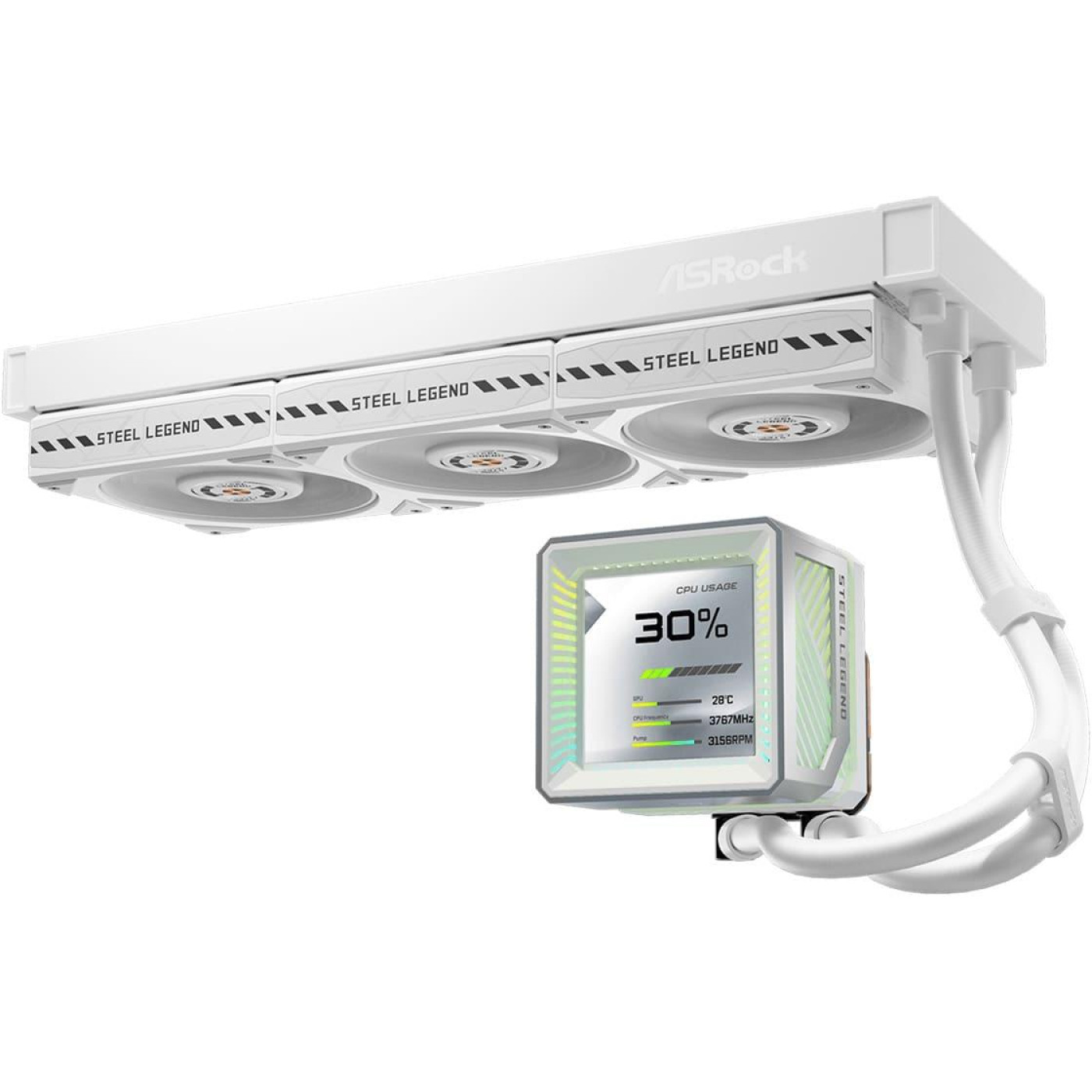 СВО ASRock Steel Legend 360 LCD White (Steel Legend 360 LCD)