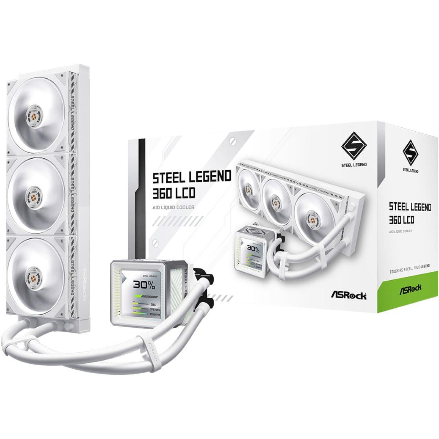 СВО ASRock Steel Legend 360 LCD White (Steel Legend 360 LCD)