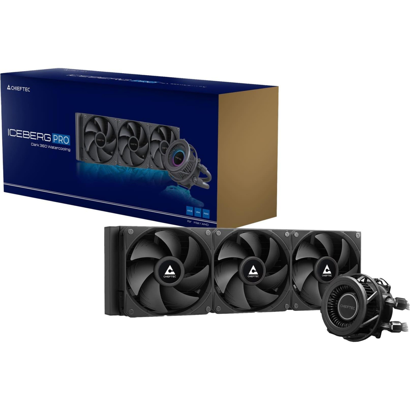 СВО Chieftec Iceberg PRO 360 DARK (CLC-360-VRM-BLK)