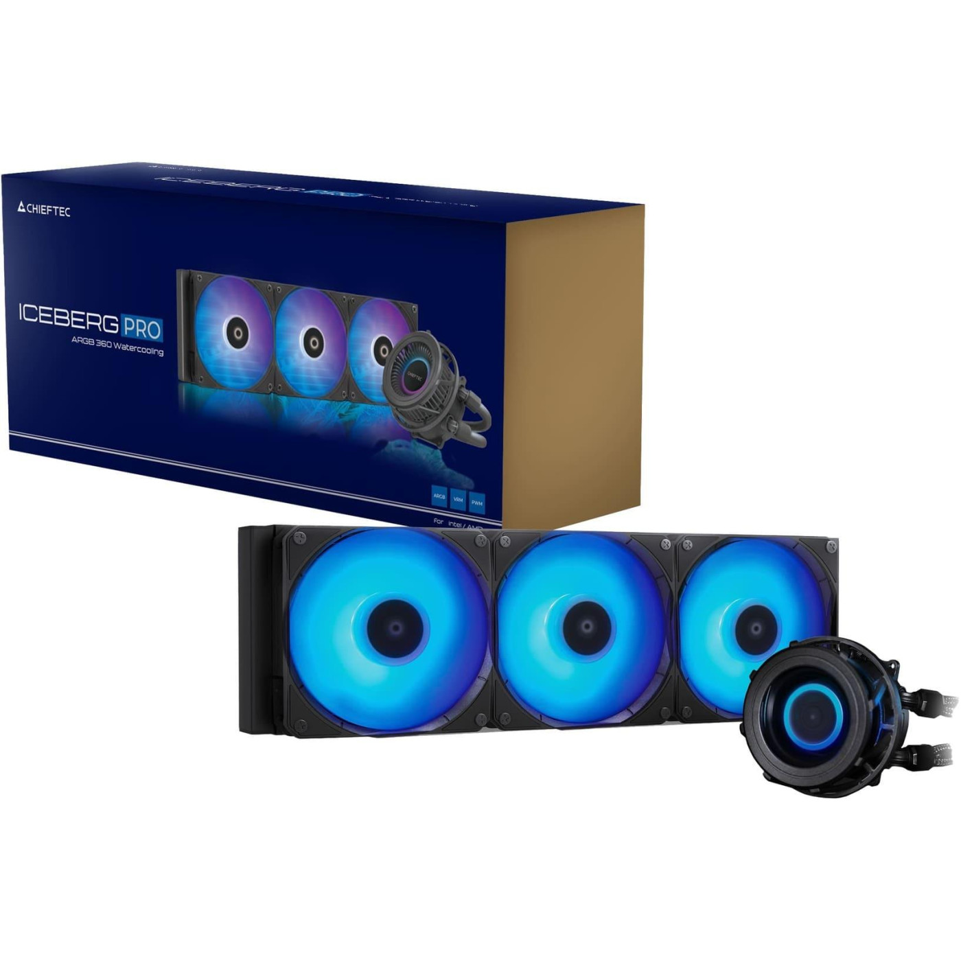 СВО Chieftec Iceberg PRO 360 RGB (CLC-360-VRM-RGB)