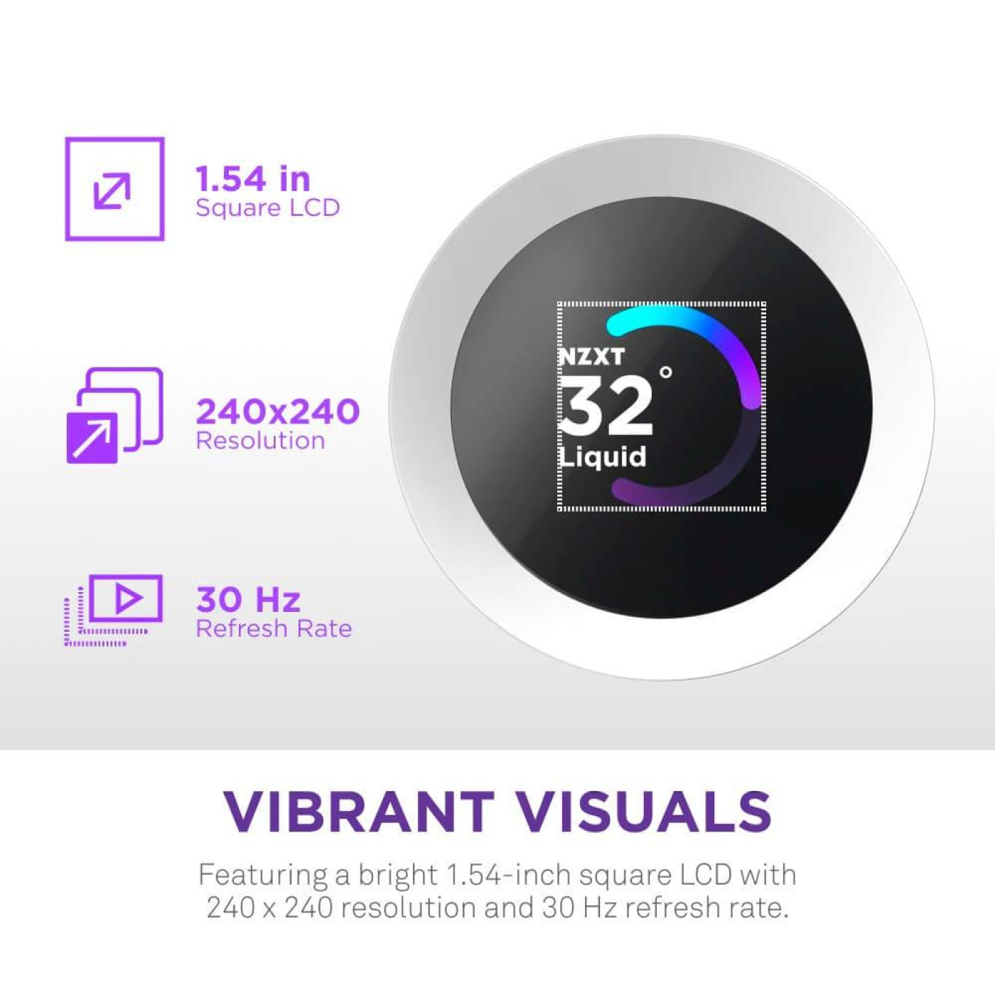 СВО NZXT Kraken Plus RGB V2 360mm White (RL-KR360-W2)