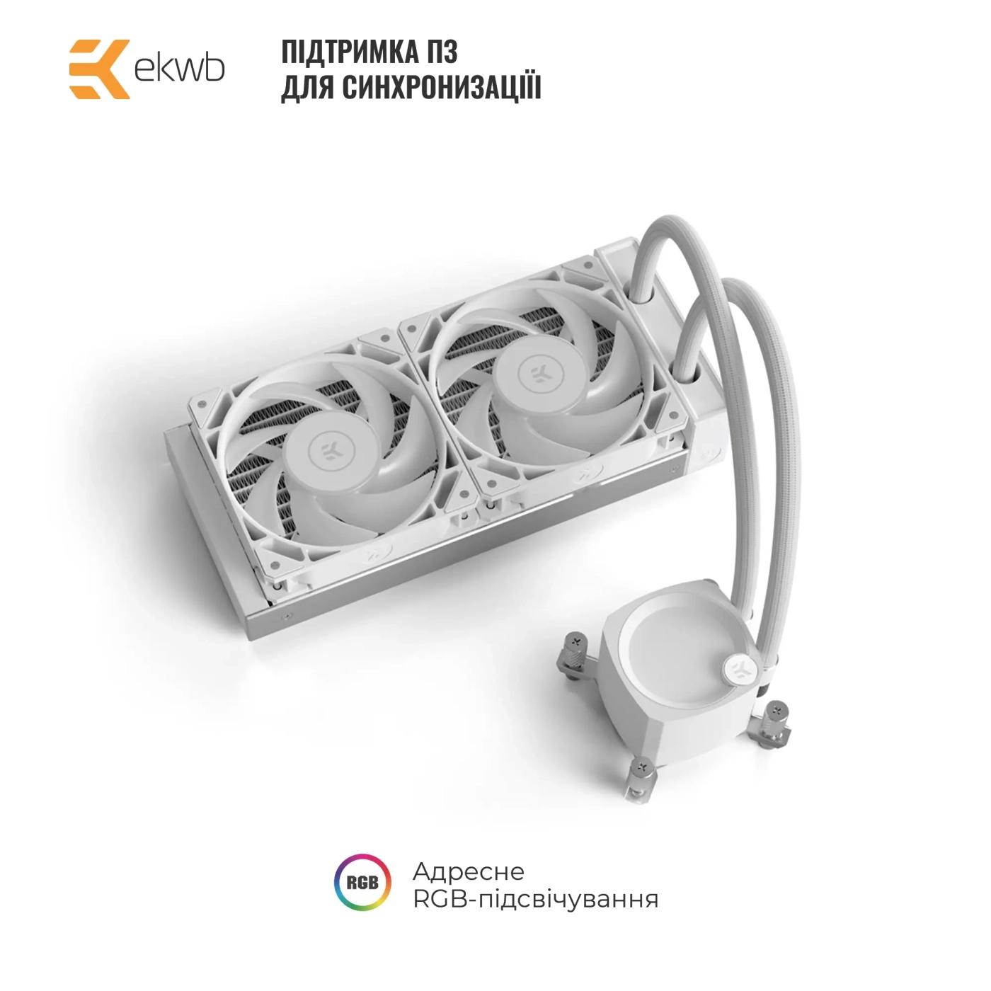 СВО EKWB EK-Nucleus AIO CR240 Lux D-RGB - White (3831109897843)