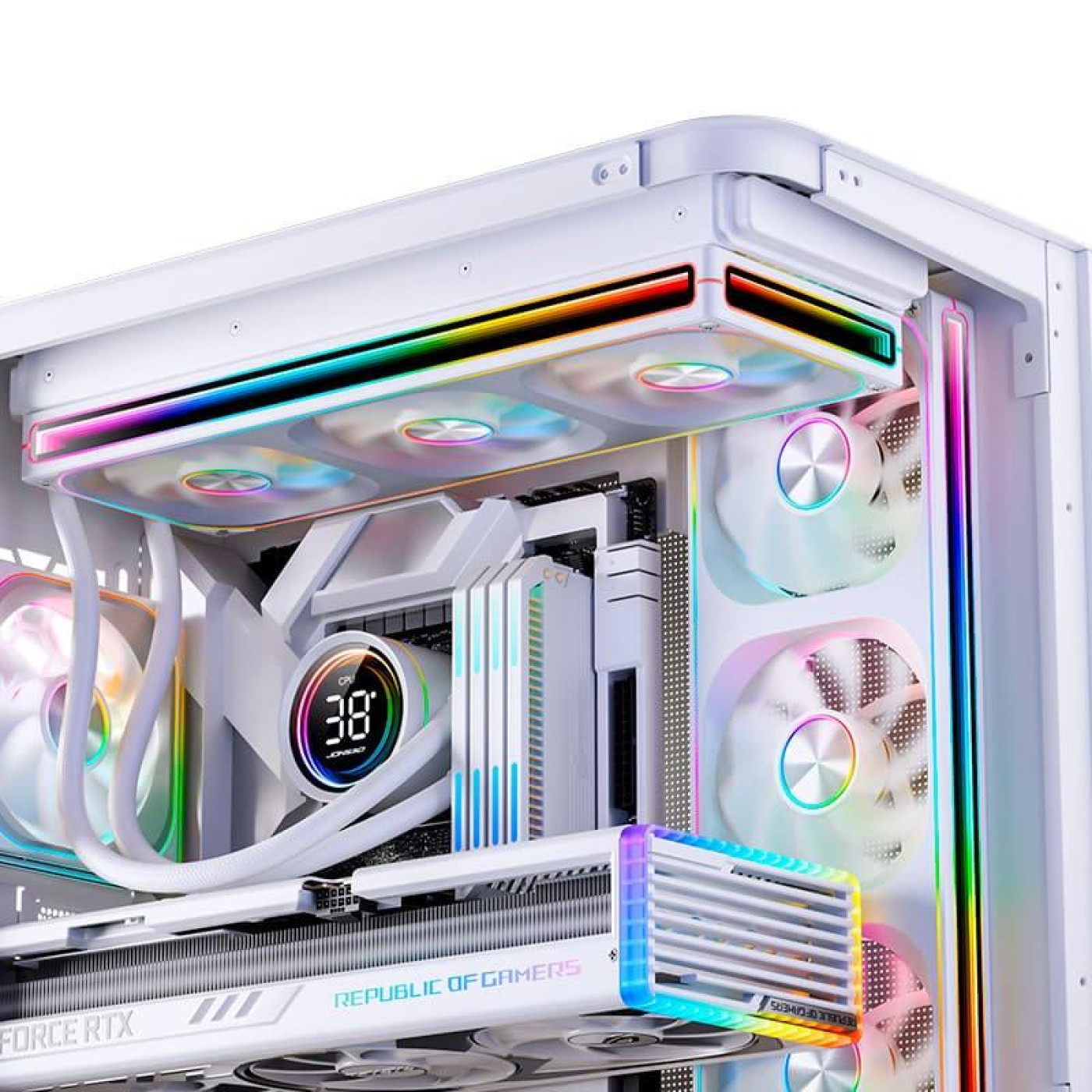 СВО Jonsbo TH-240 White (Intel LGA 1200/115X/17XX/1851; AMD AM4/AM5) (TH-240 White)