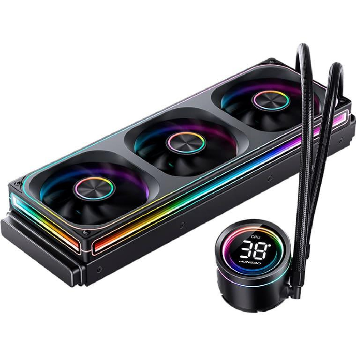 СВО Jonsbo TH-360 Black (Intel LGA 1200/115X/17XX/1851; AMD AM4/AM5) (TH-360 Black)