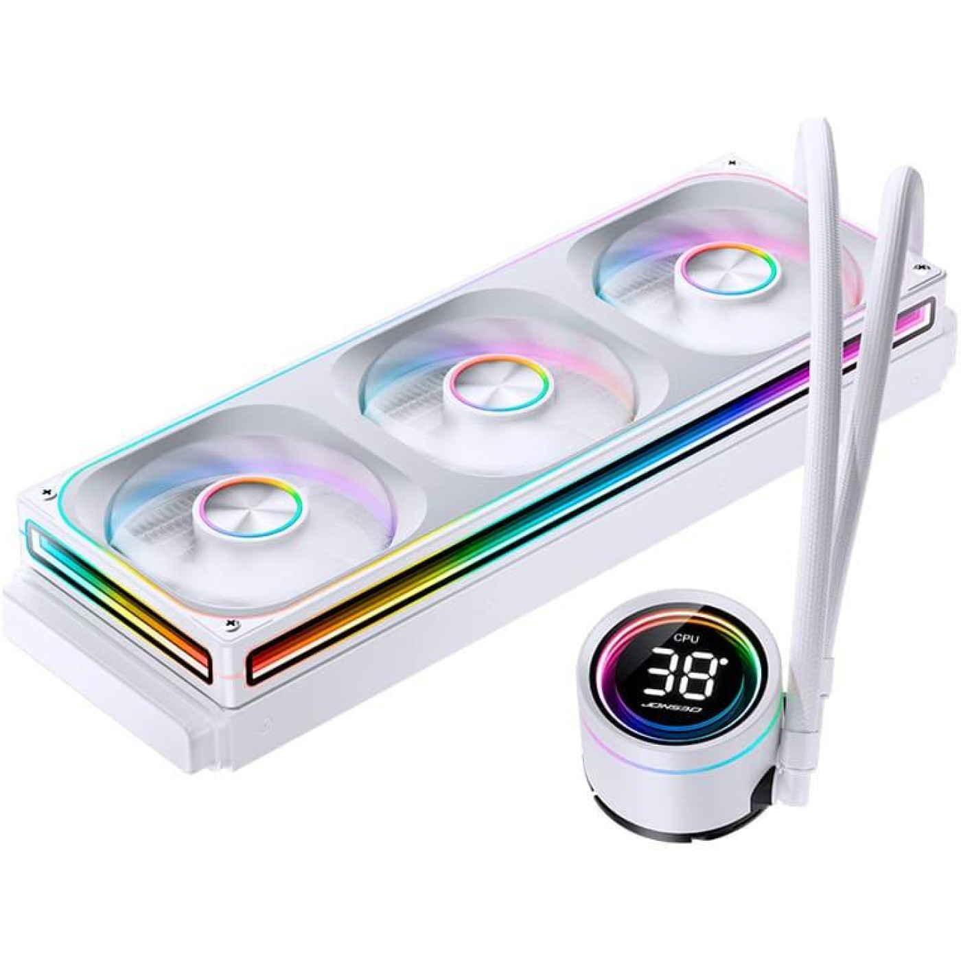 СВО Jonsbo TH-360 White (Intel LGA 1200/115X/17XX/1851; AMD AM4/AM5) (TH-360 White)