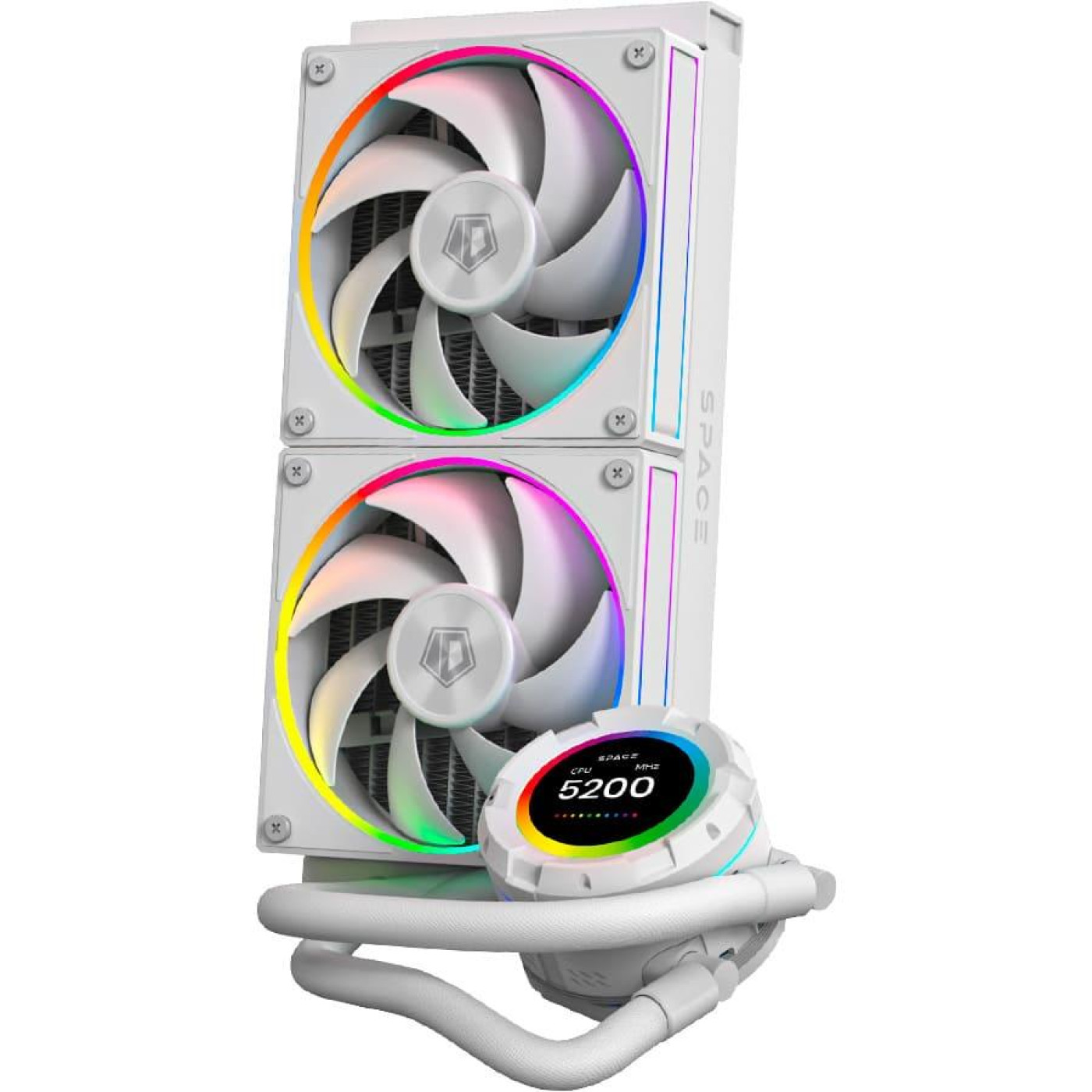 СВО ID-Cooling Space LCD SL240 White (SL240 WHITE)