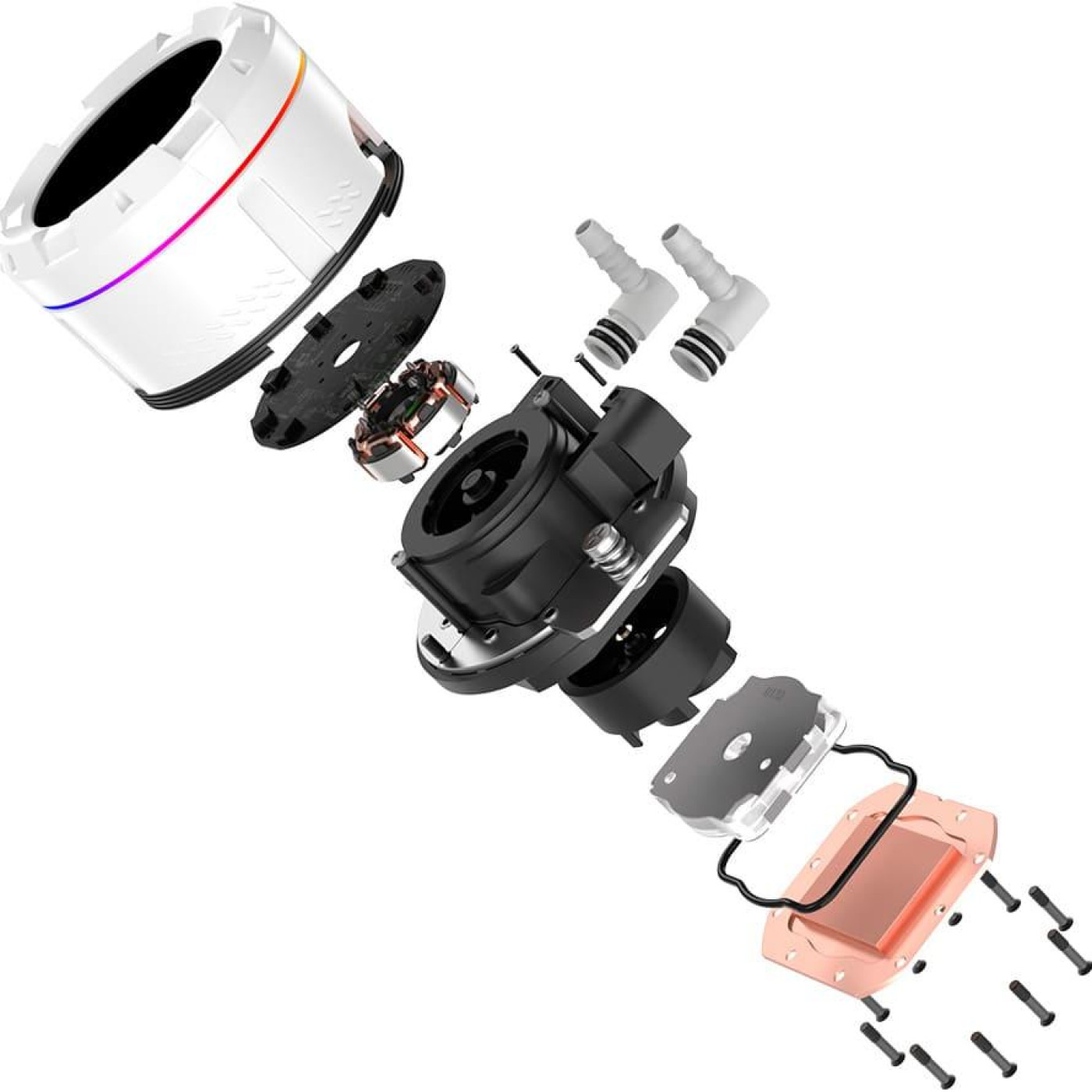 СВО ID-Cooling Space LCD SL240 White (SL240 WHITE)