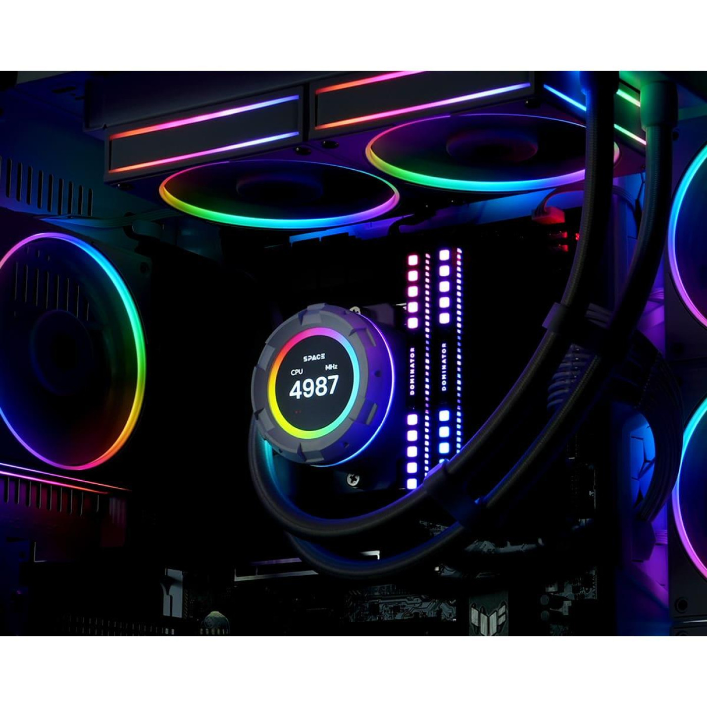 СВО ID-Cooling Space LCD SL240 White (SL240 WHITE)