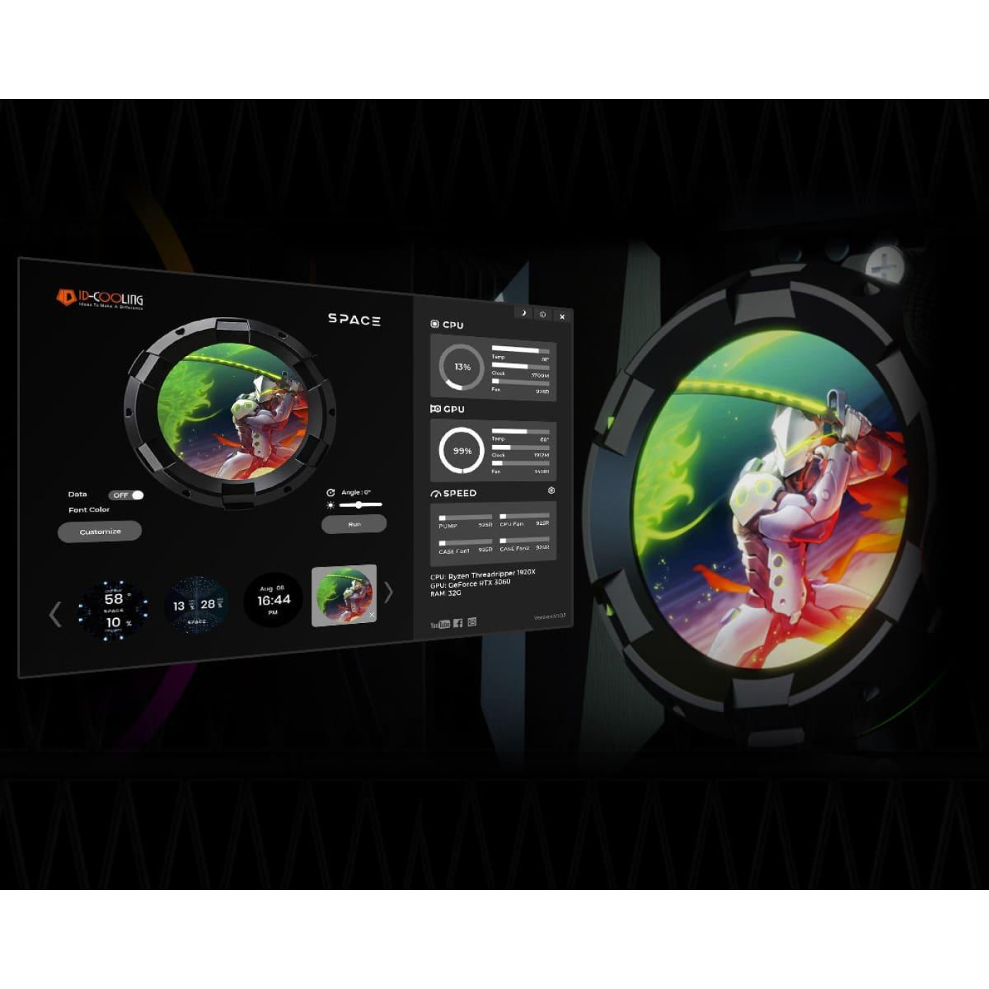 СВО ID-Cooling Space LCD SL360 (SL360)