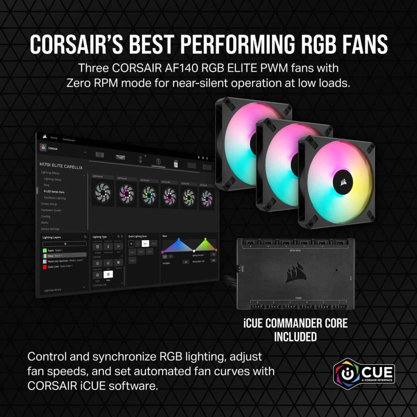 СВО Corsair iCUE H170i Elite Capellix XT Liquid CPU Cooler, (CW-9060071-WW) Б/у