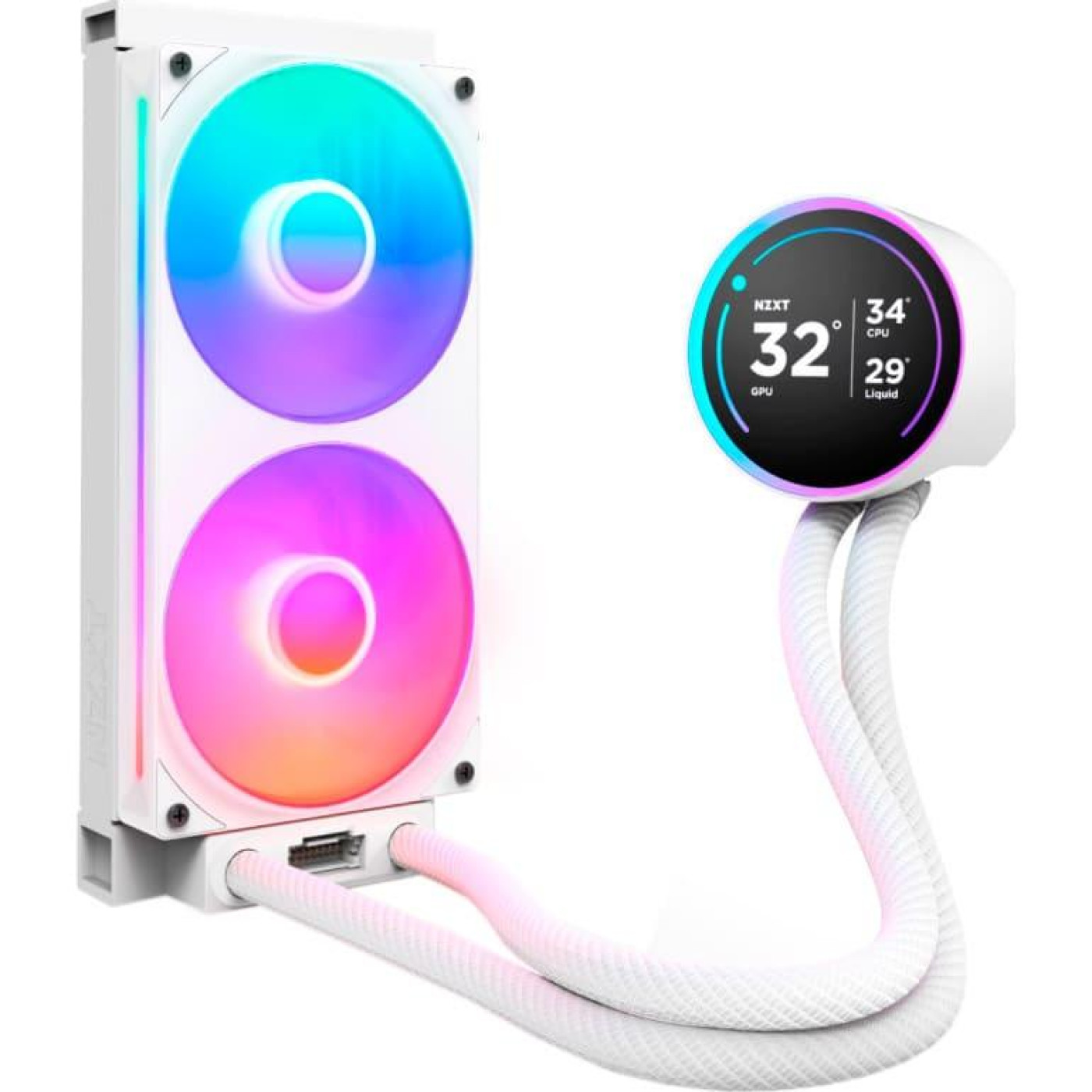 СВО NZXT Kraken Elite 240 RGB White (RL-KR24E-W2)