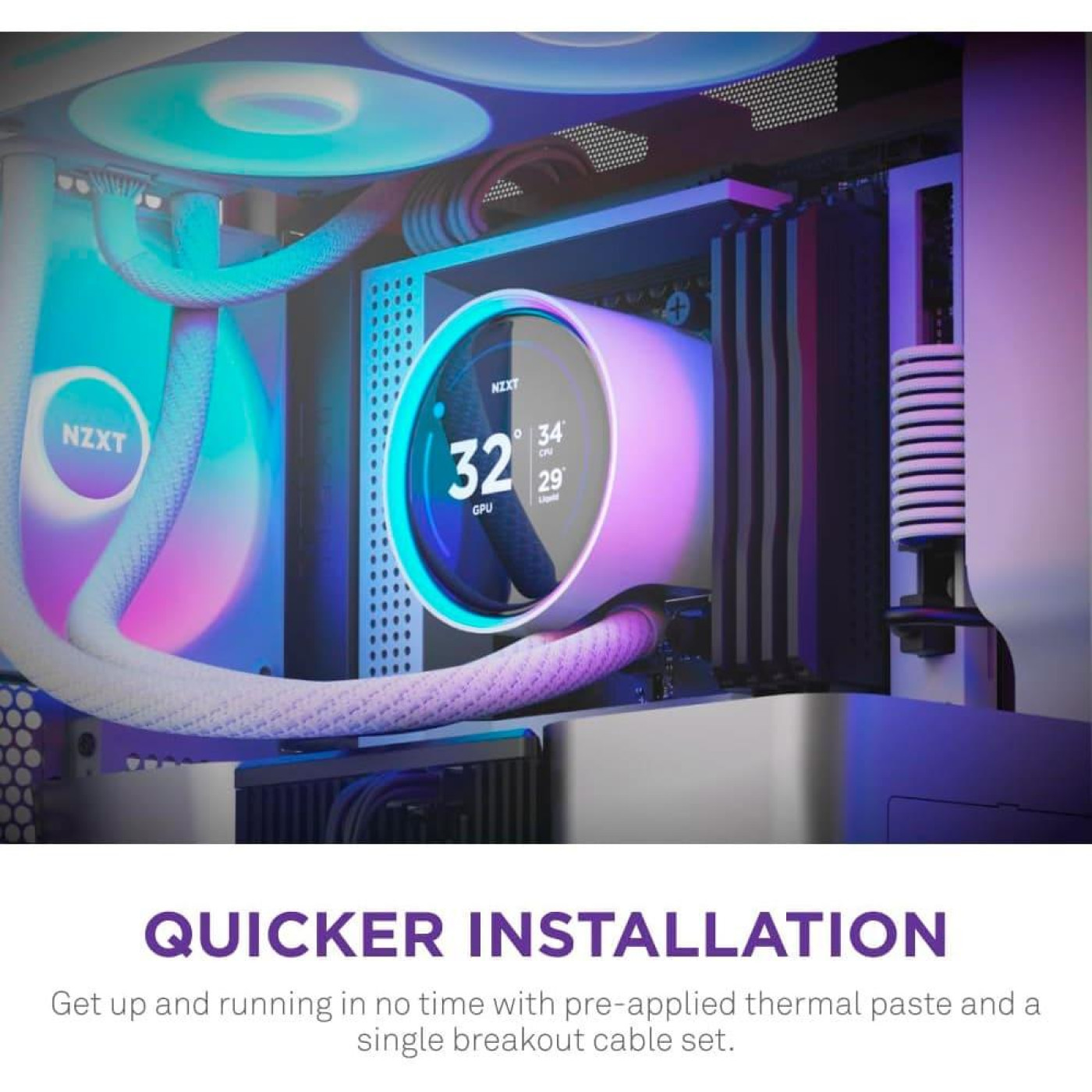 СВО NZXT Kraken Elite 240 RGB White (RL-KR24E-W2)