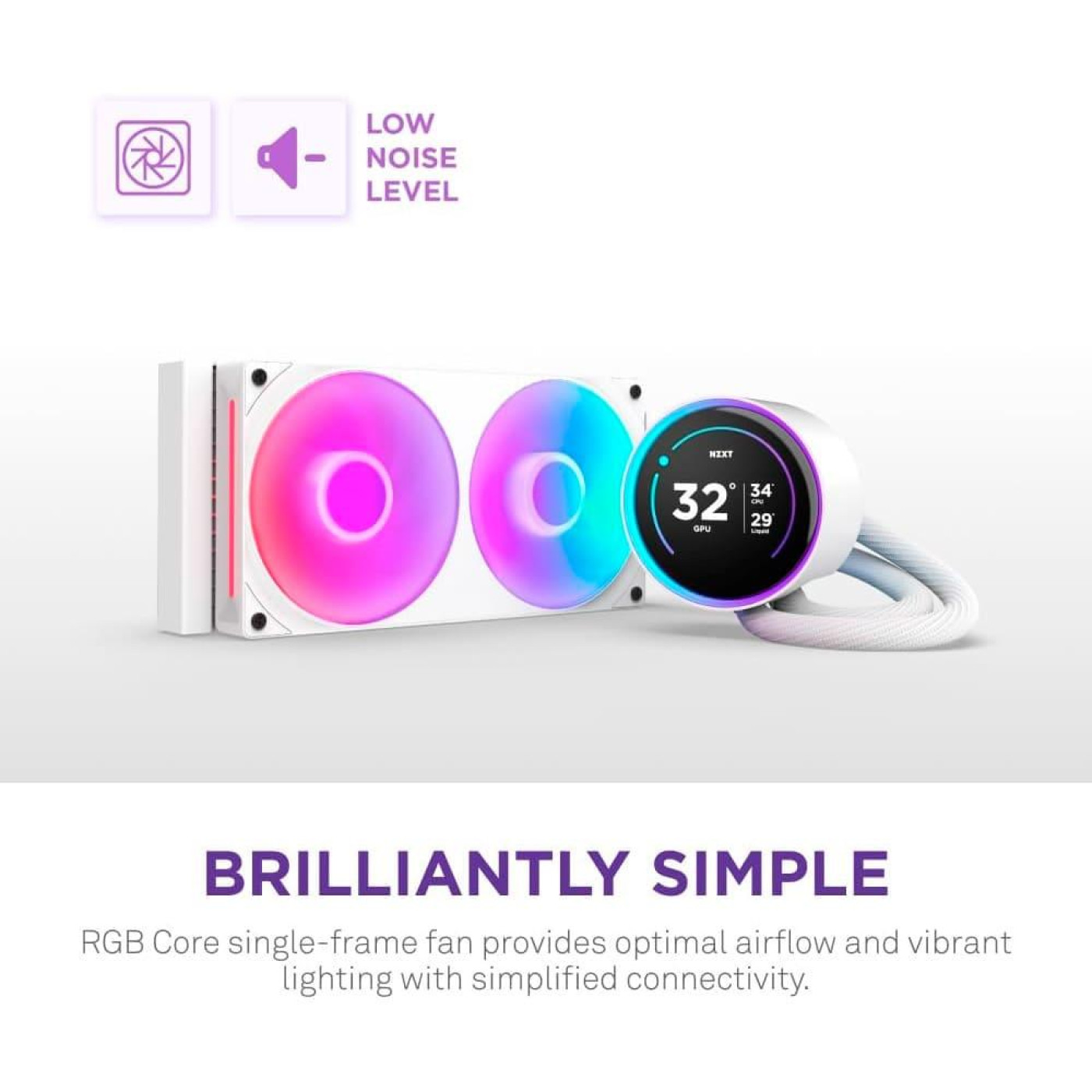 СВО NZXT Kraken Elite 240 RGB White (RL-KR24E-W2)