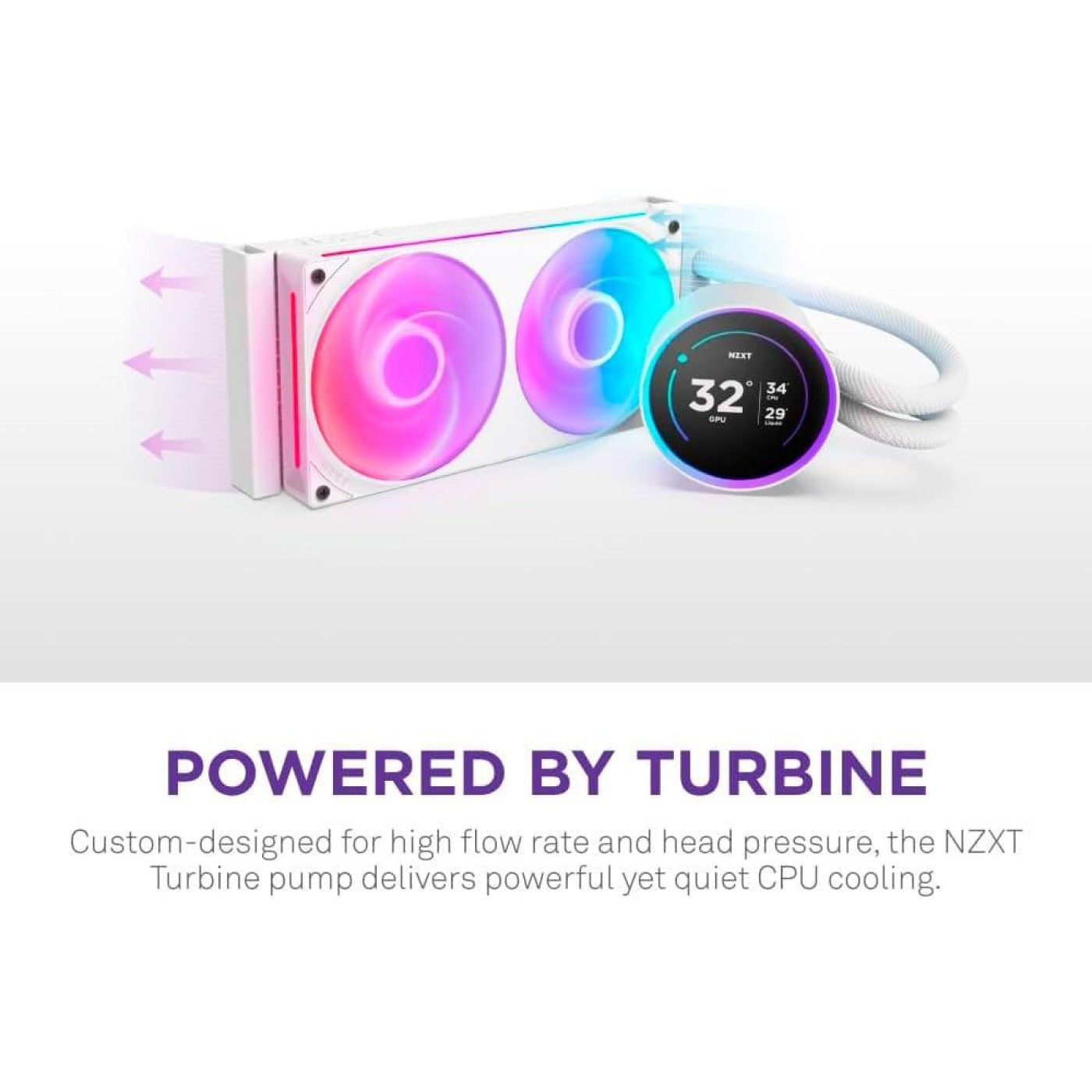 СВО NZXT Kraken Elite 240 RGB White (RL-KR24E-W2)