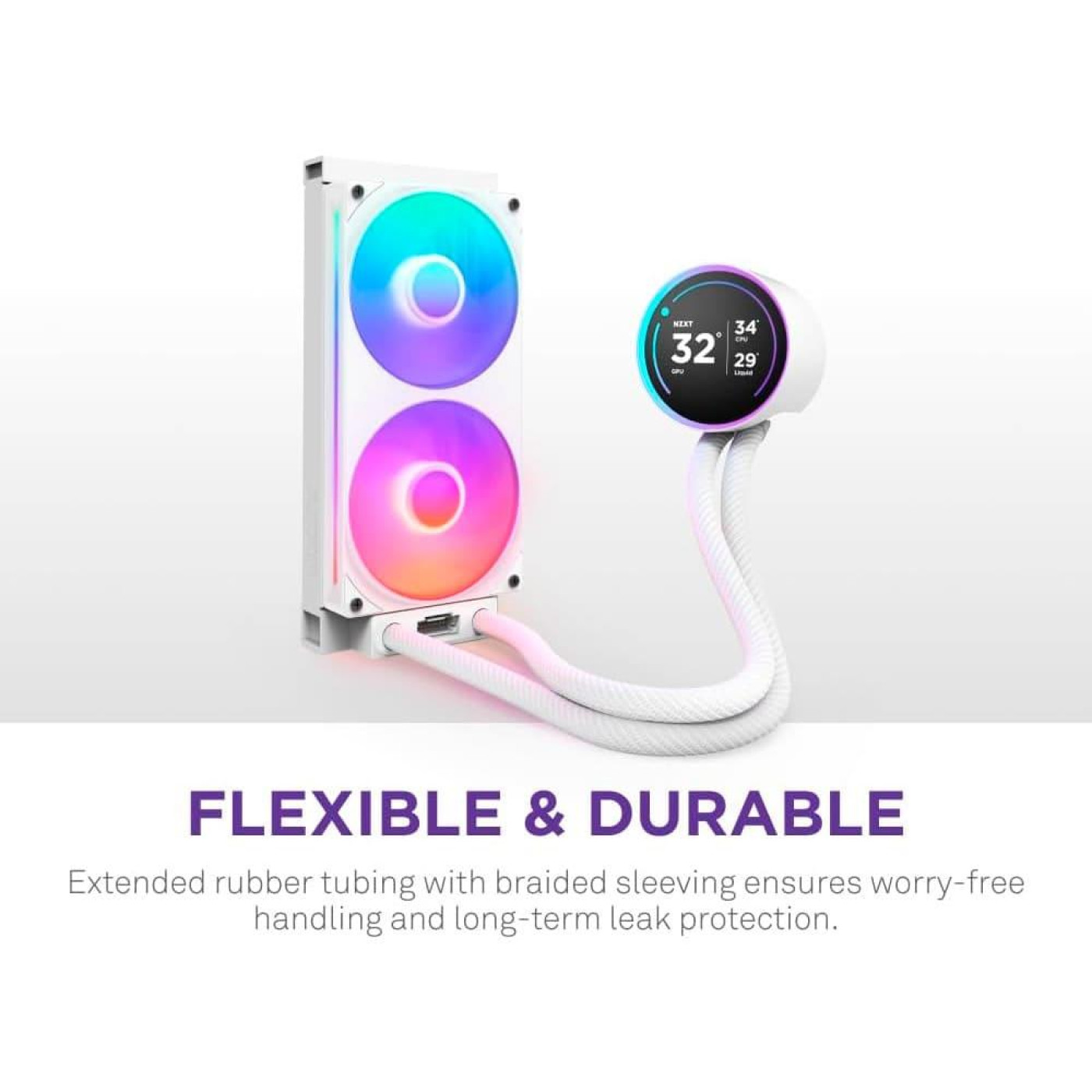 СВО NZXT Kraken Elite 240 RGB White (RL-KR24E-W2)