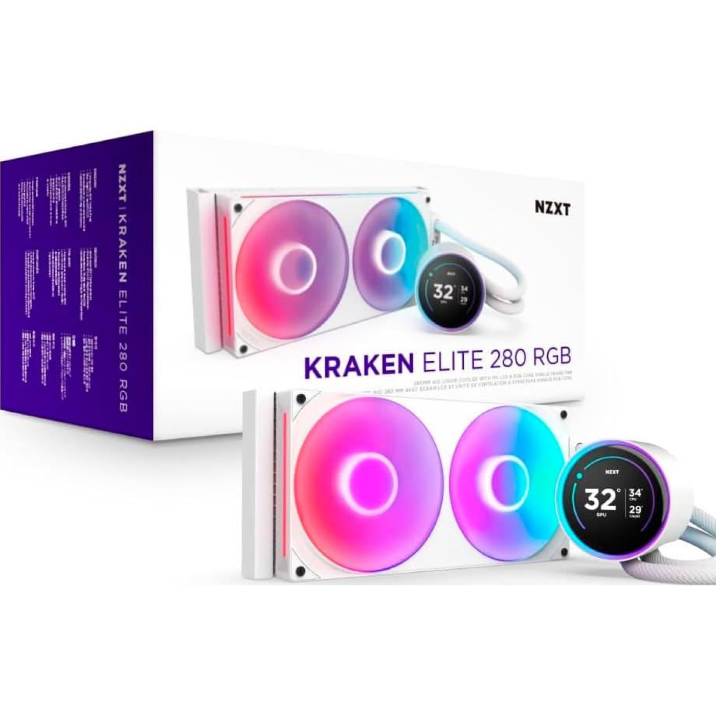 СВО NZXT Kraken Elite 280 RGB White (RL-KR28E-W2)