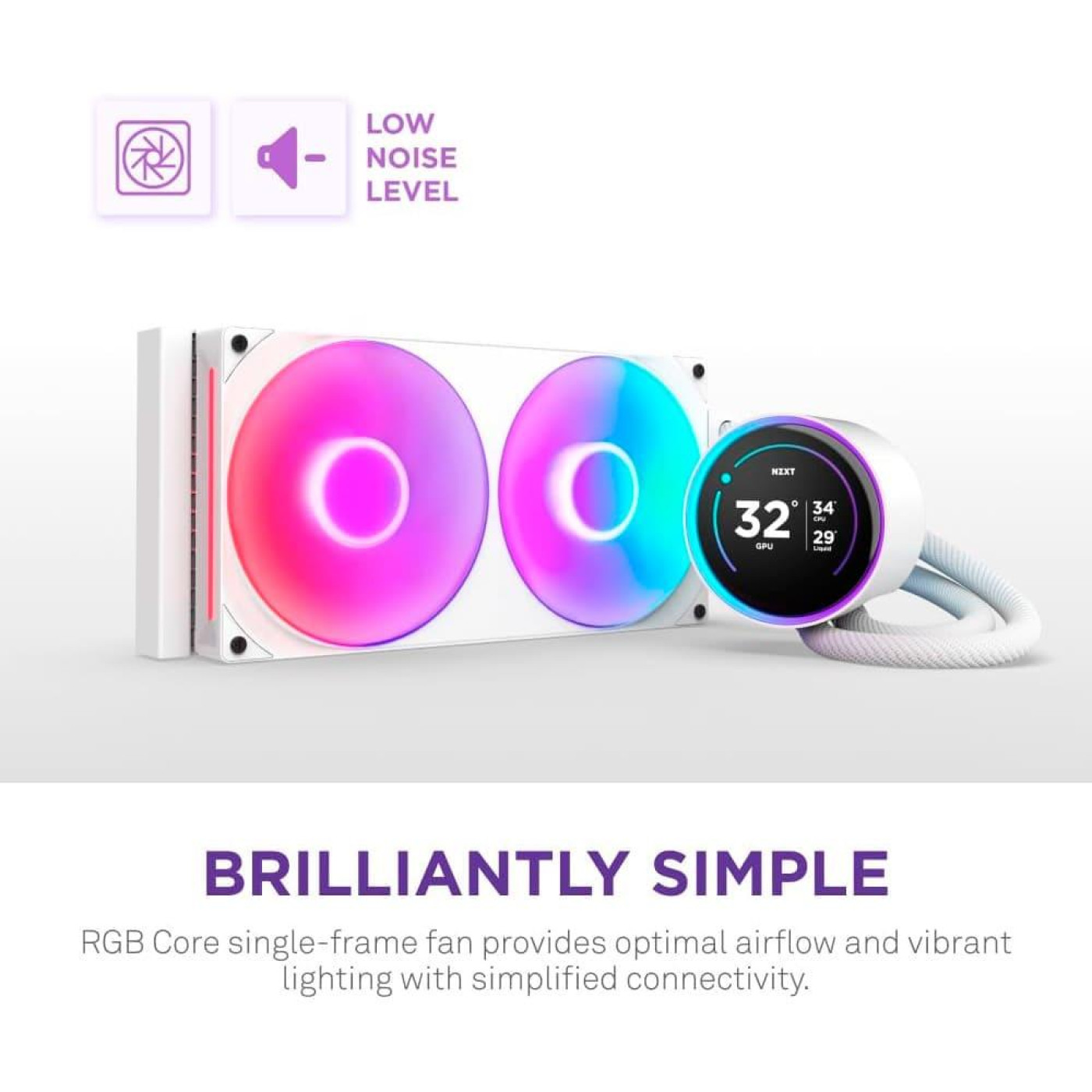 СВО NZXT Kraken Elite 280 RGB White (RL-KR28E-W2)