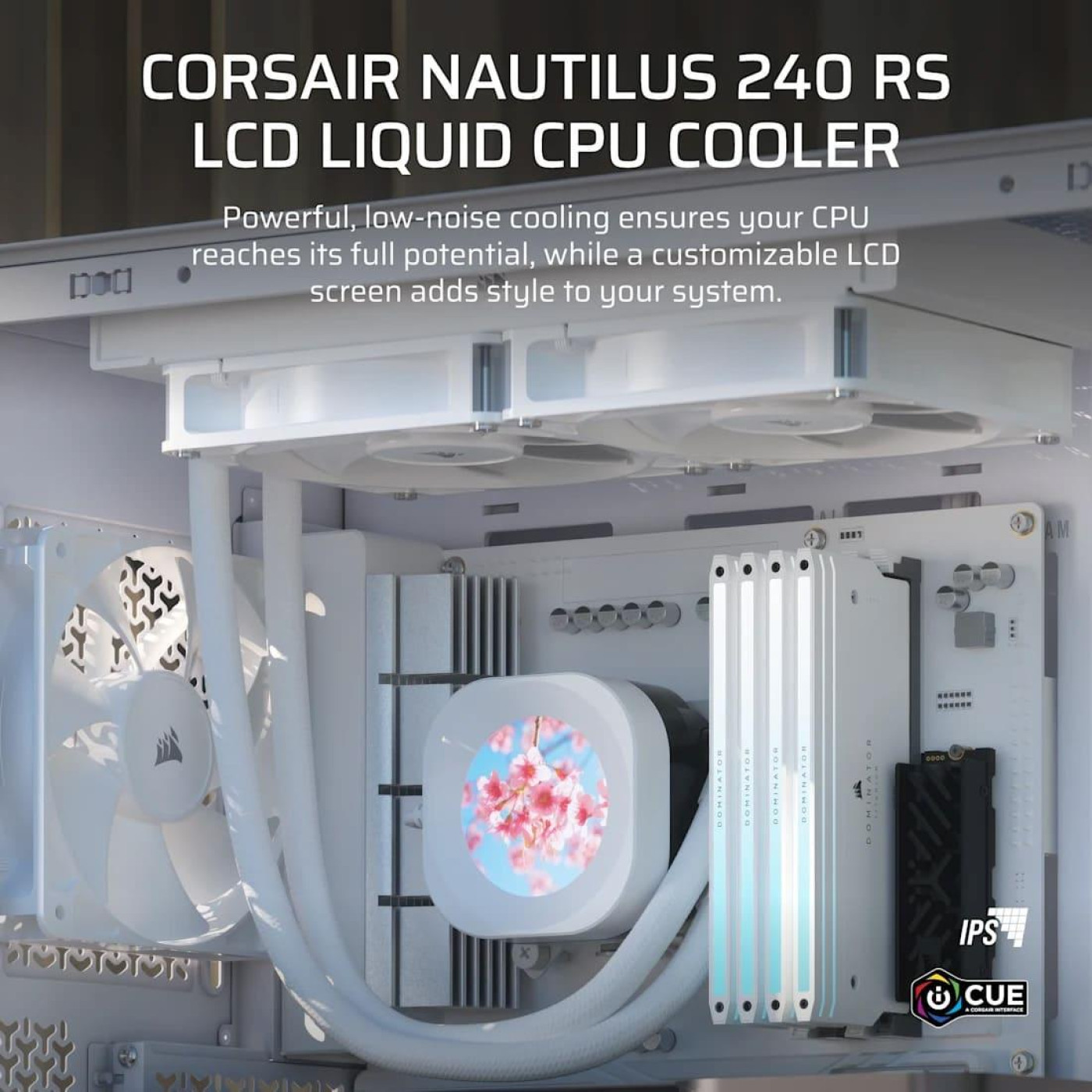 СВО Corsair Nautilus 240 RS LCD White (CW-9061032-WW)