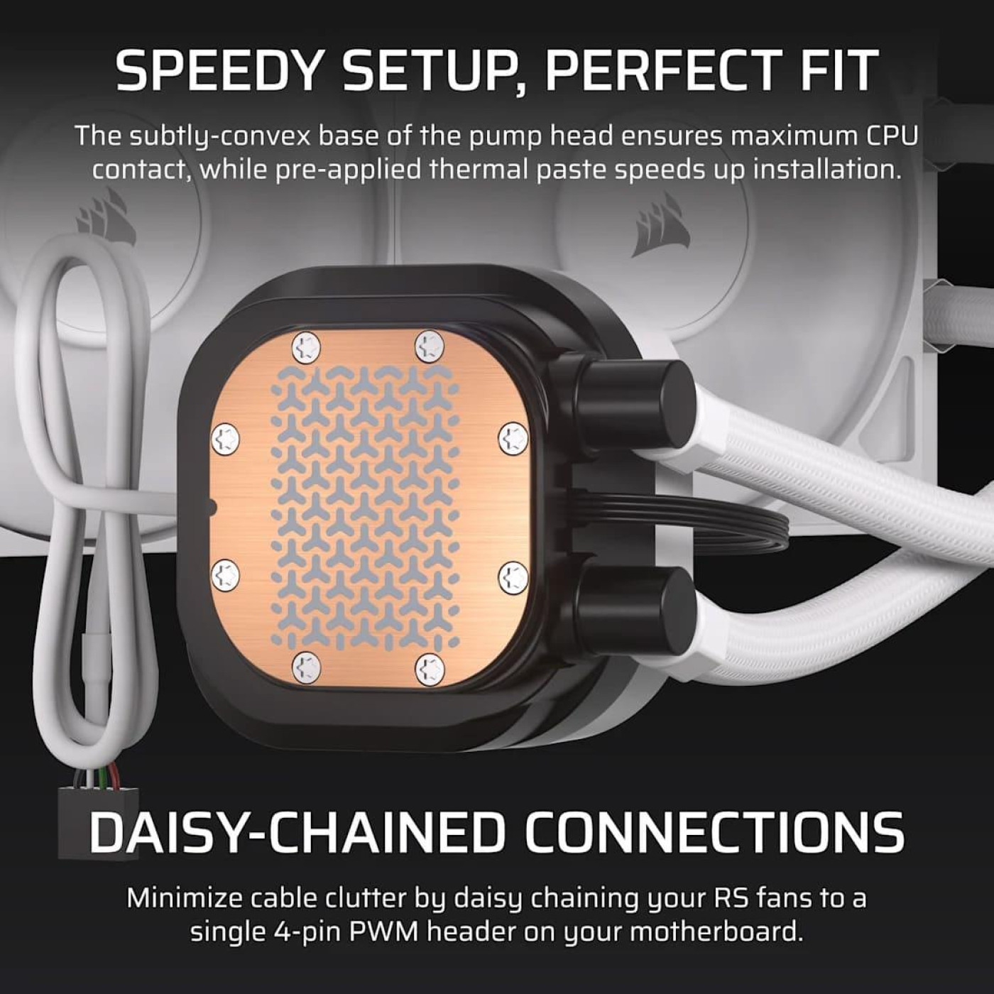 СВО Corsair Nautilus 240 RS LCD White (CW-9061032-WW)