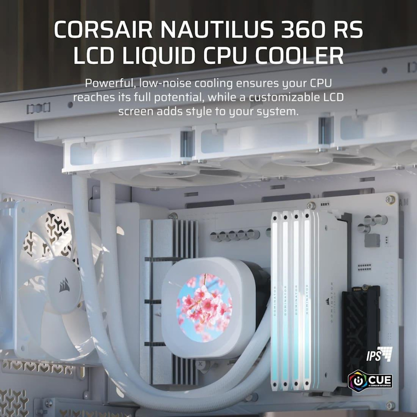 СВО Corsair Nautilus 360 RS LCD White (CW-9061034-WW)
