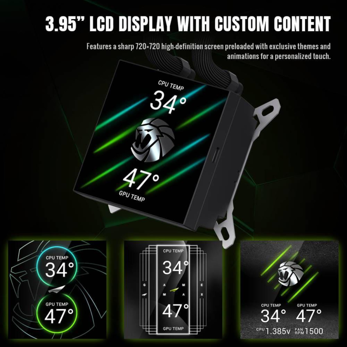 СВО GameMax Glacier 240 LCD Black (GLACIER 240 LCD BK)