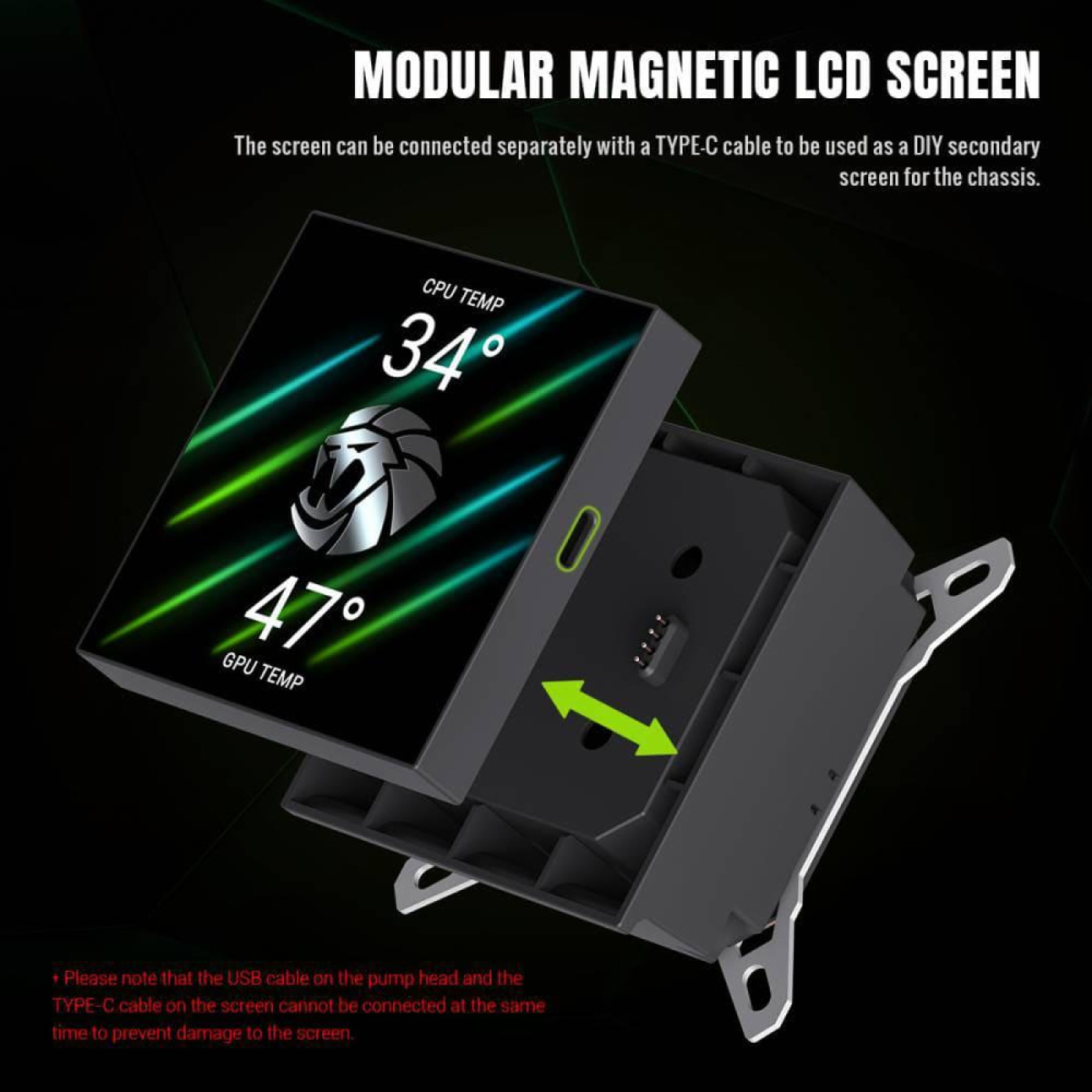 СВО GameMax Glacier 240 LCD Black (GLACIER 240 LCD BK)