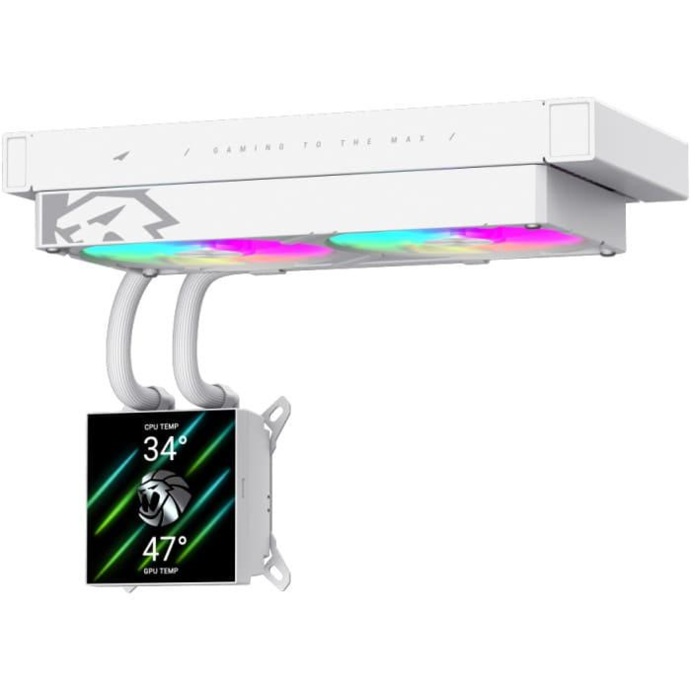 СВО GameMax Glacier 240 LCD White (GLACIER 240 LCD WH)