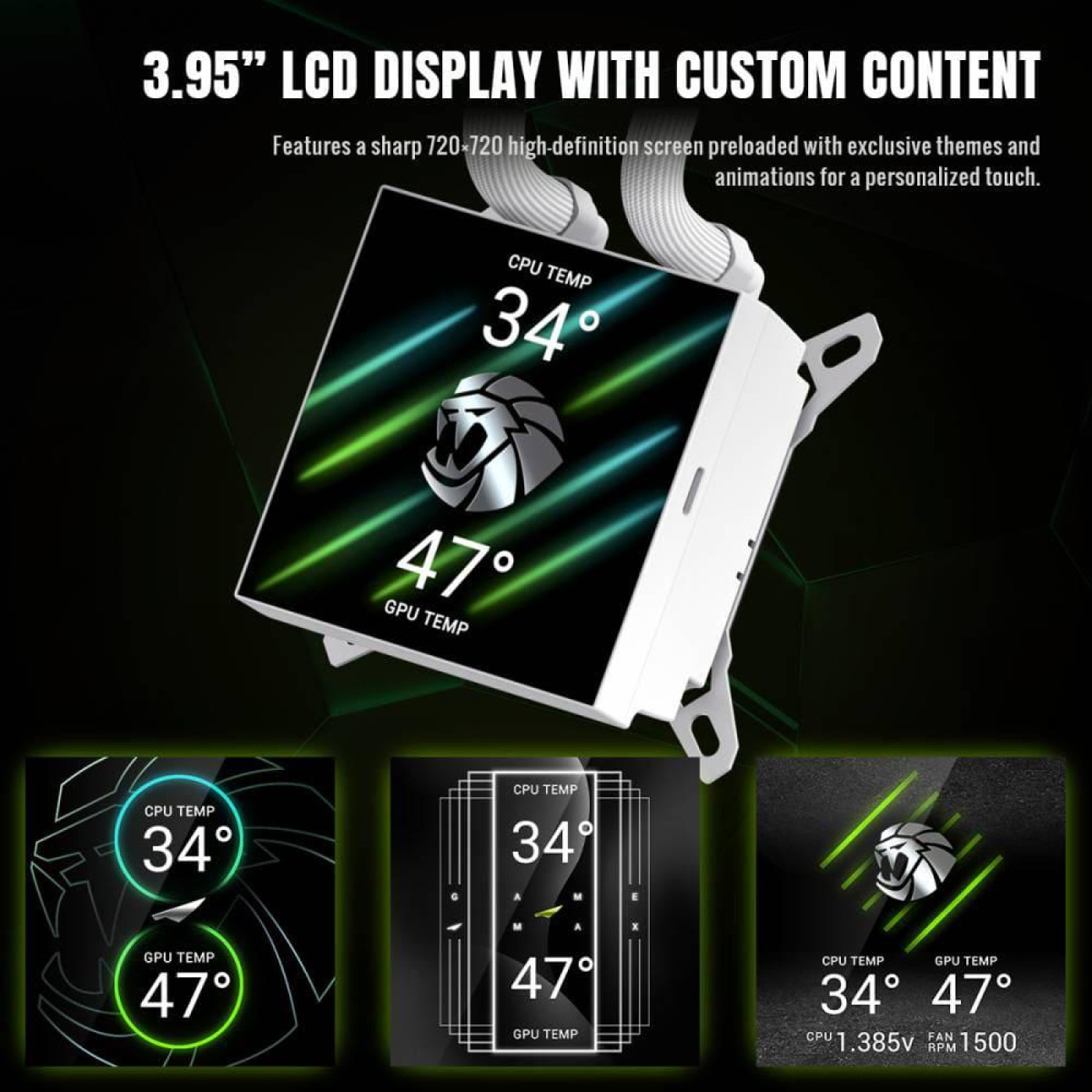 СВО GameMax Glacier 240 LCD White (GLACIER 240 LCD WH)