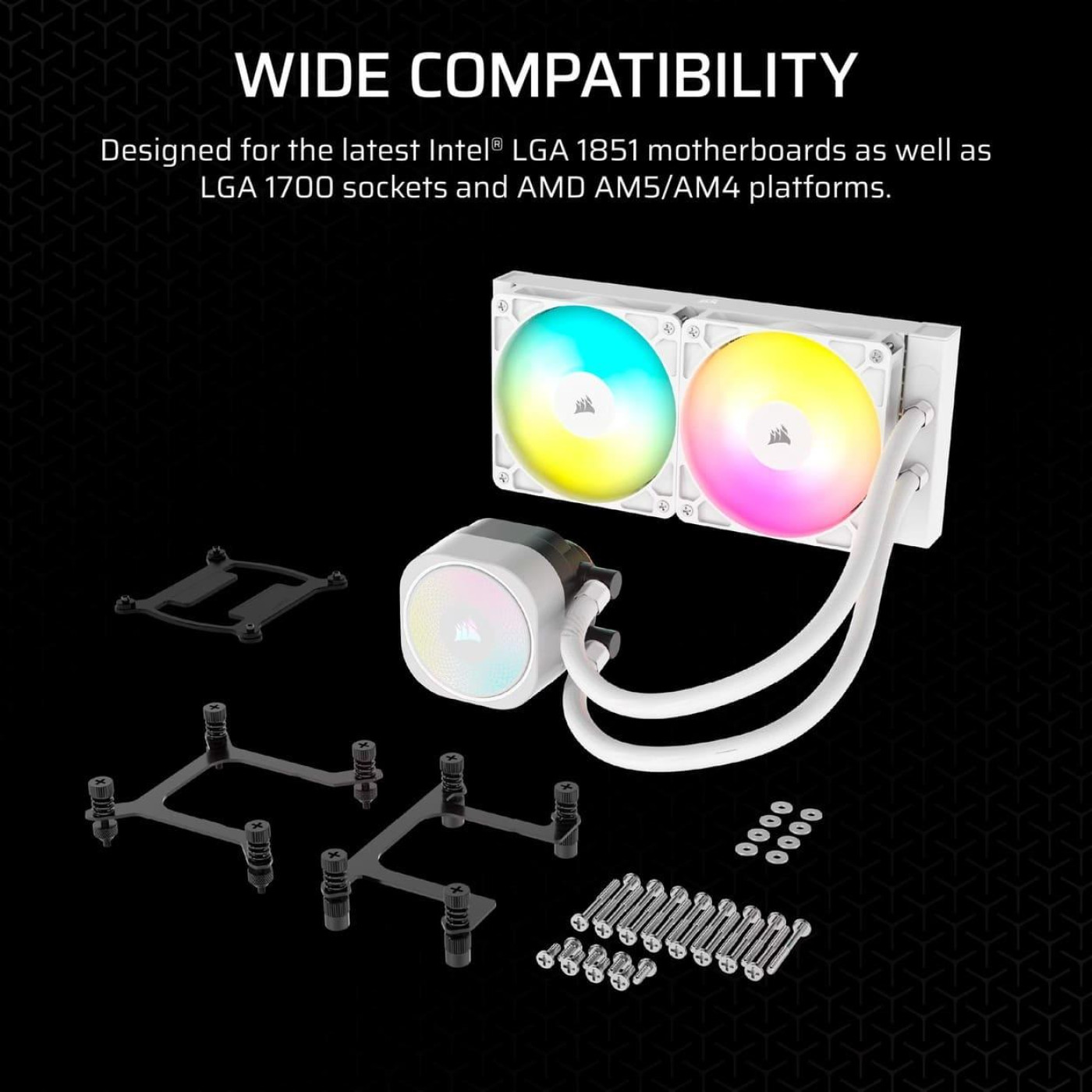 СВО Corsair NAUTILUS 240 RS ARGB White (CW-9060094-WW)