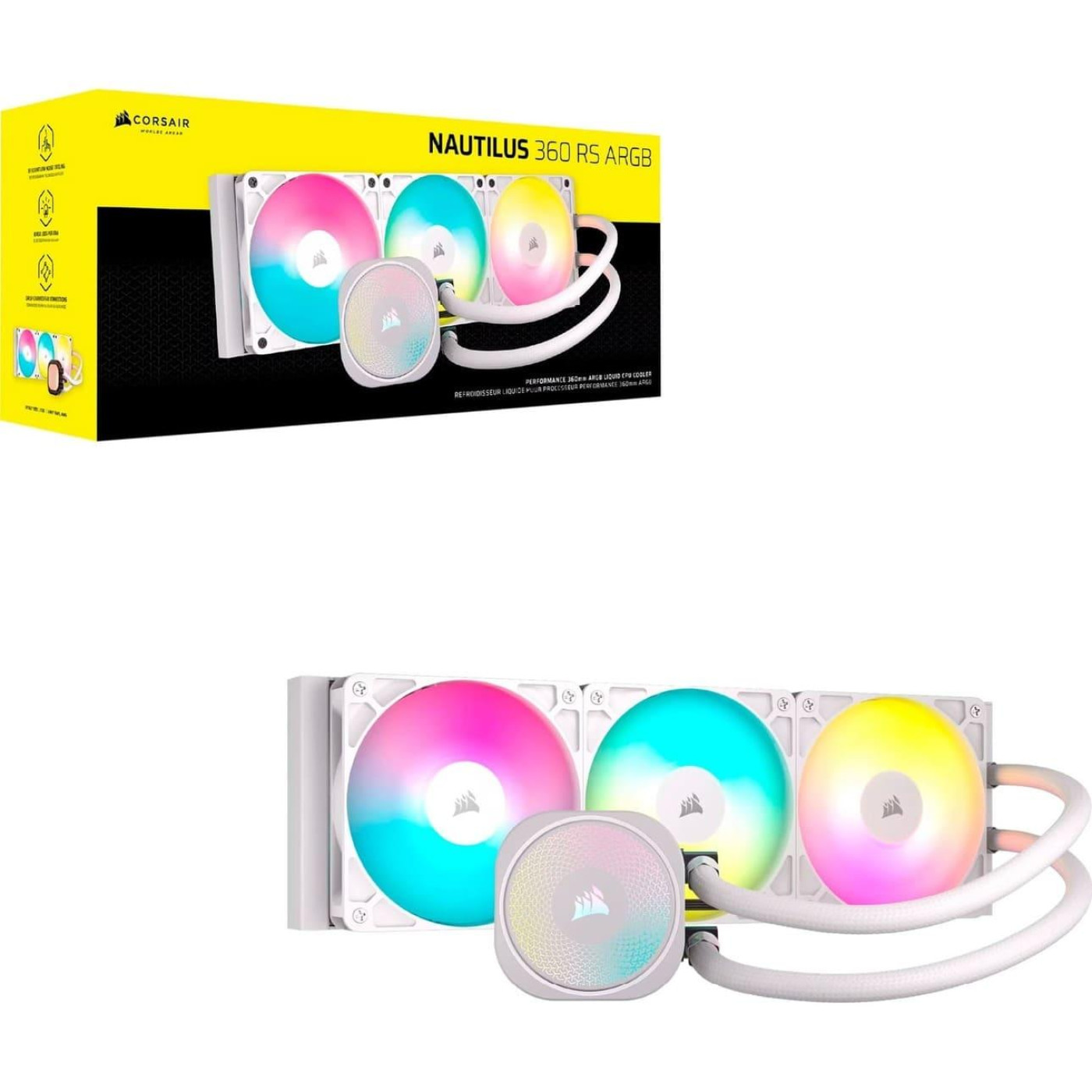 СВО Corsair NAUTILUS 360 RS ARGB White (CW-9060095-WW)