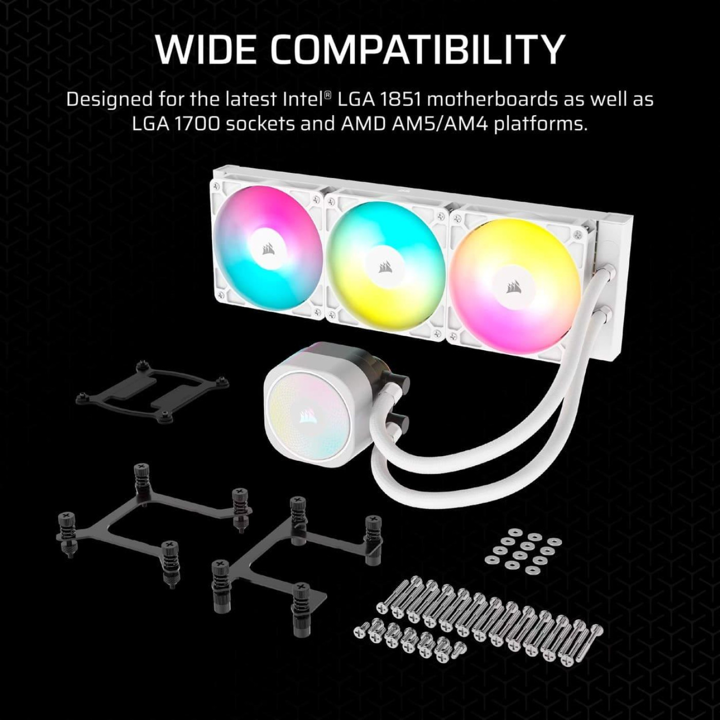 СВО Corsair NAUTILUS 360 RS ARGB White (CW-9060095-WW)