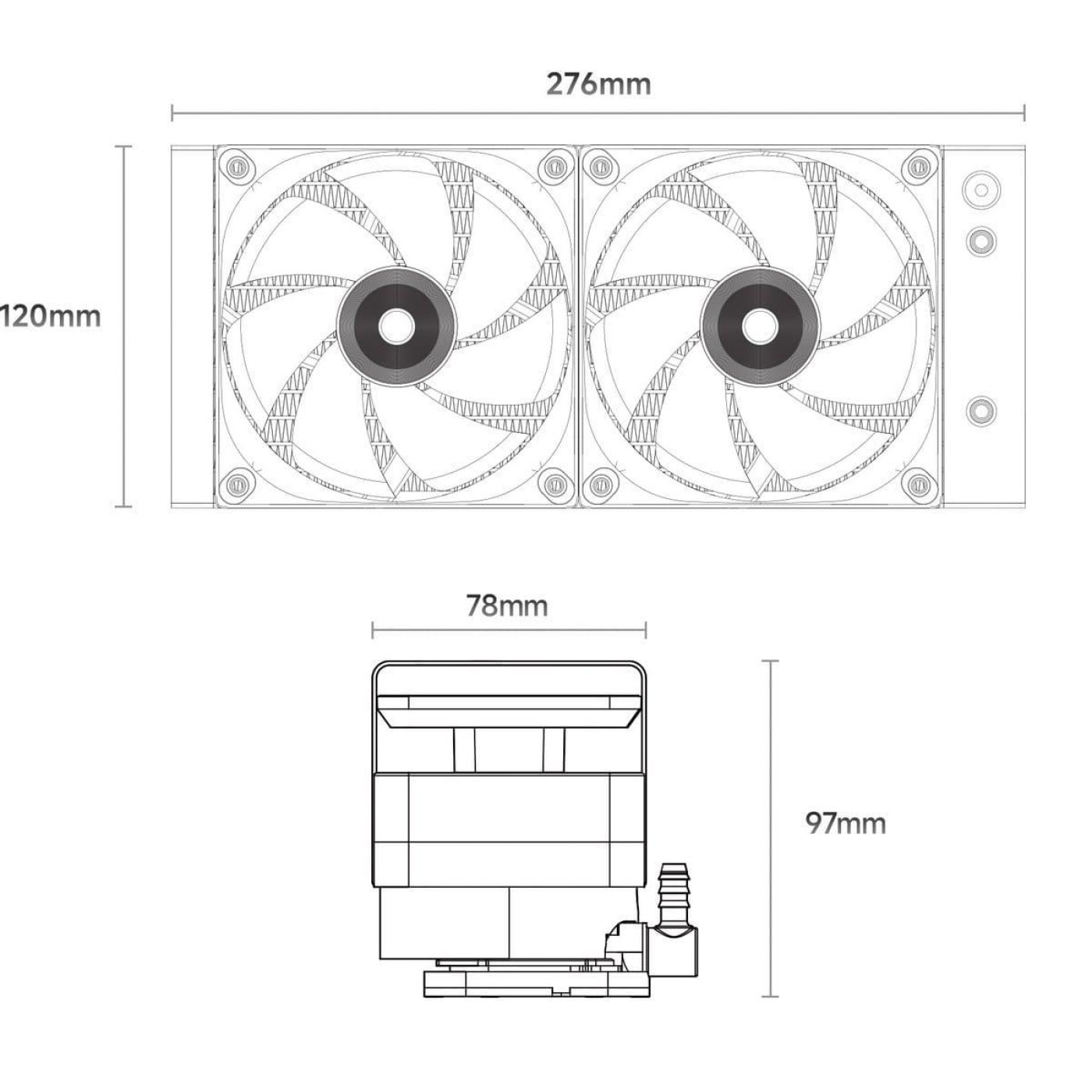 СВО Ocypus Sigma L24 PRO 240мм Black (SIGMA-L24-BK2ANWL00P-GL)