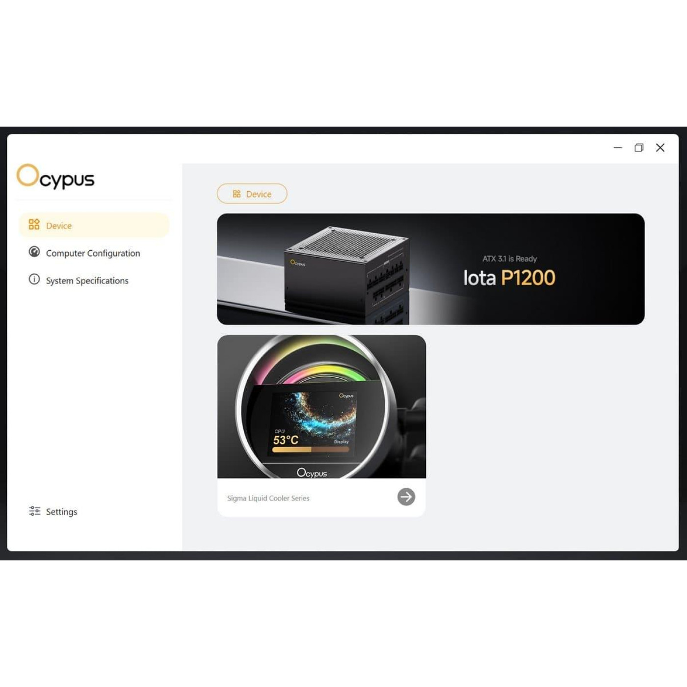 СВО Ocypus Sigma L36 BK ARGB 360мм Black (SIGMA-L36-BK3AAWWN00X-GL)